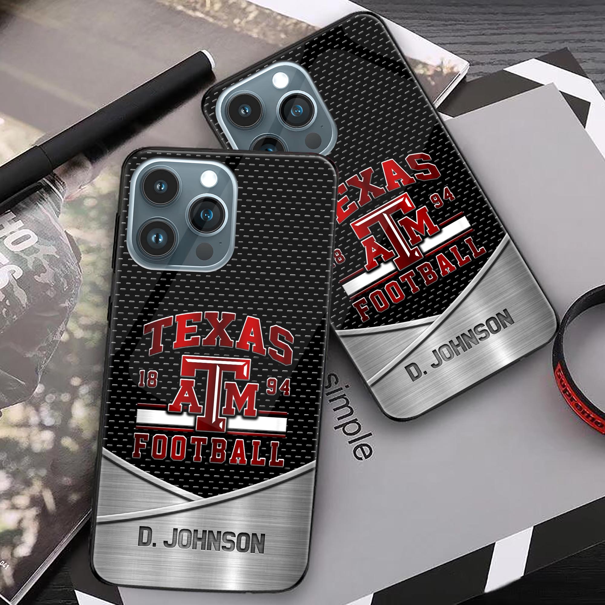 Alternative view of Texas A&M Aggies Phonecase Personalized Your Name 2024 Versions, Sport Phoncase Accessory, Sport Phonecase For Fan, Fan Gifts EHIVM-52263