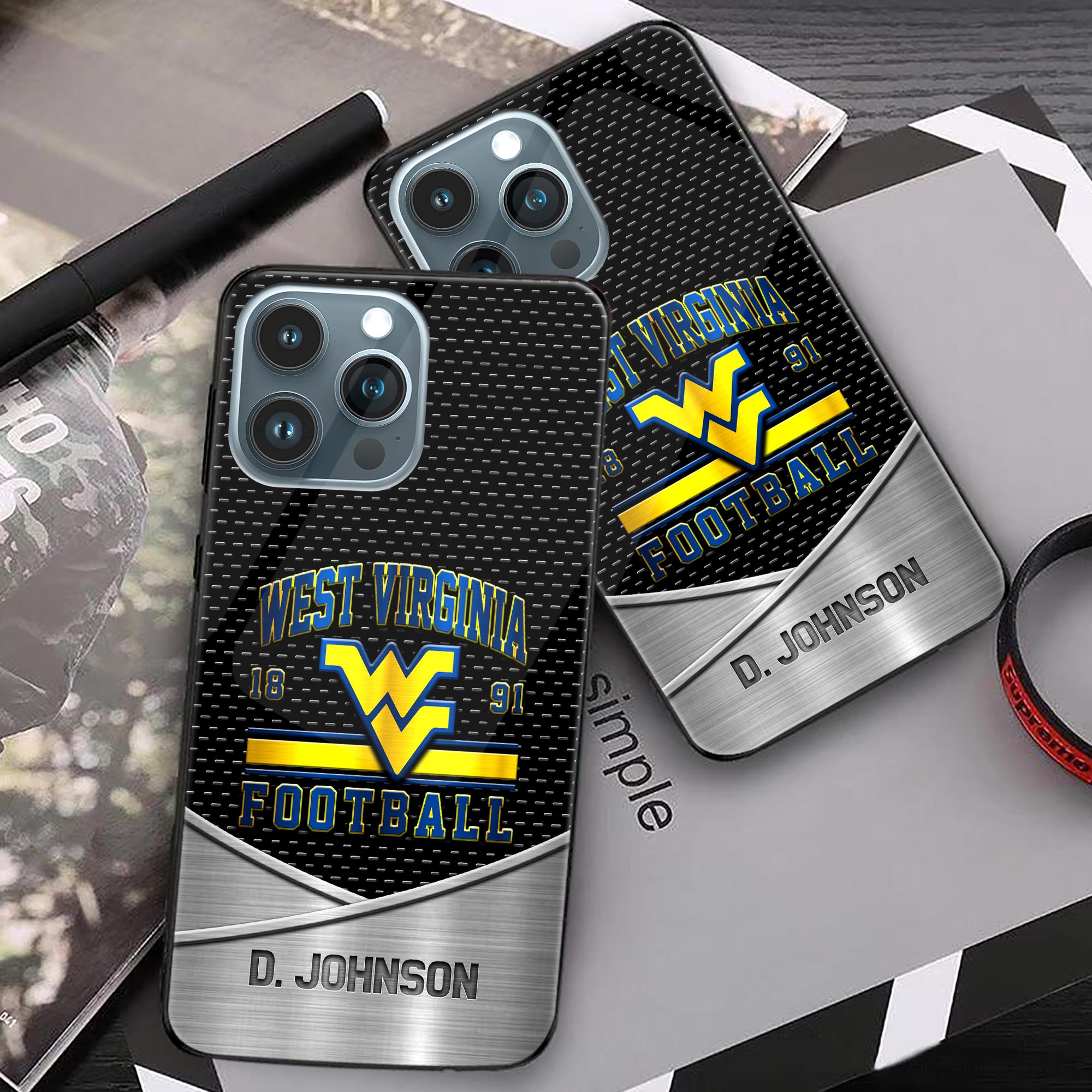 Alternative view of West Virginia Mountaineers Phonecase Personalized Your Name 2024 Versions, Sport Phoncase Accessory, Sport Phonecase For Fan, Fan Gifts EHIVM-52263