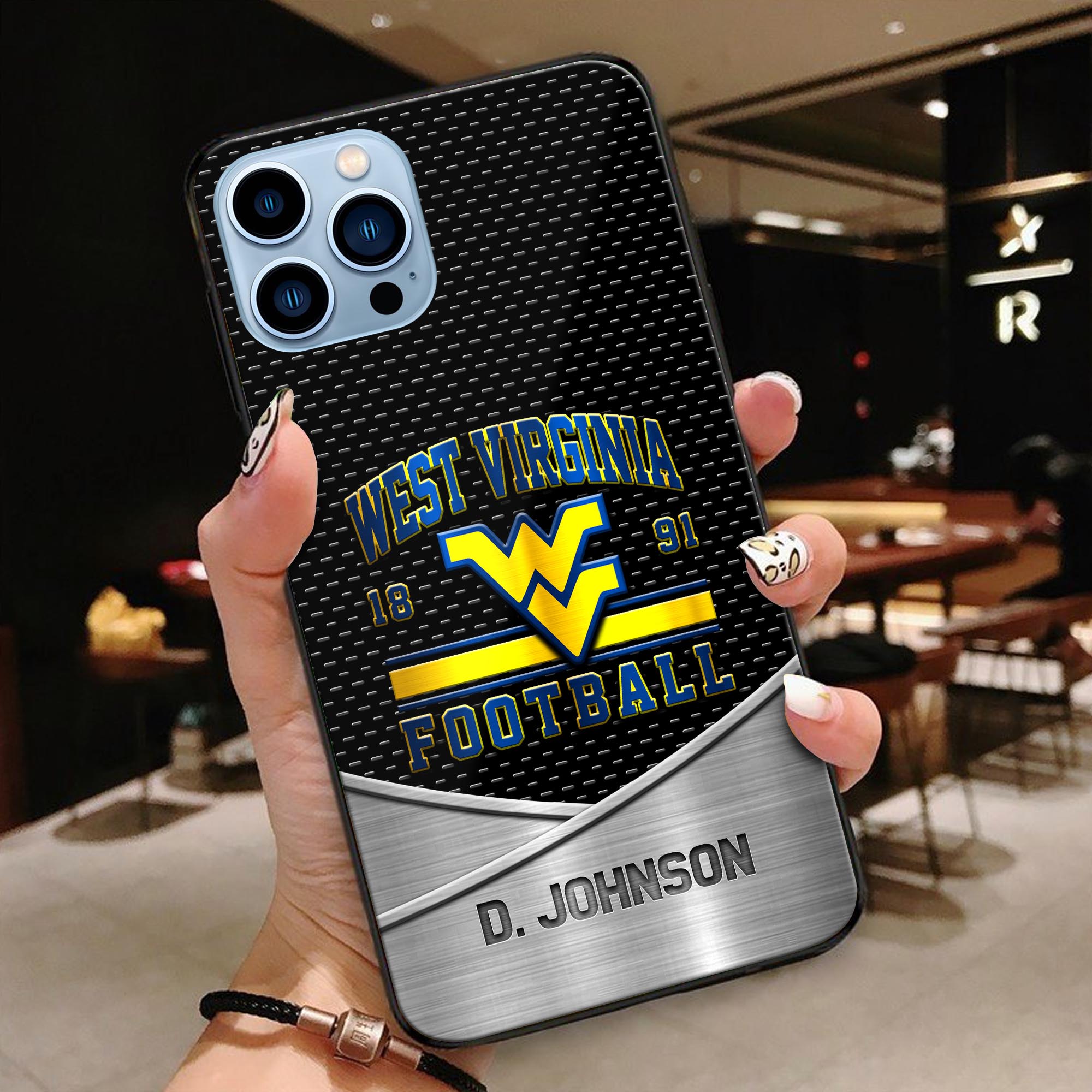 West Virginia Mountaineers Phonecase Personalized Your Name 2024 Versions, Sport Phoncase Accessory, Sport Phonecase For Fan, Fan Gifts EHIVM-52263