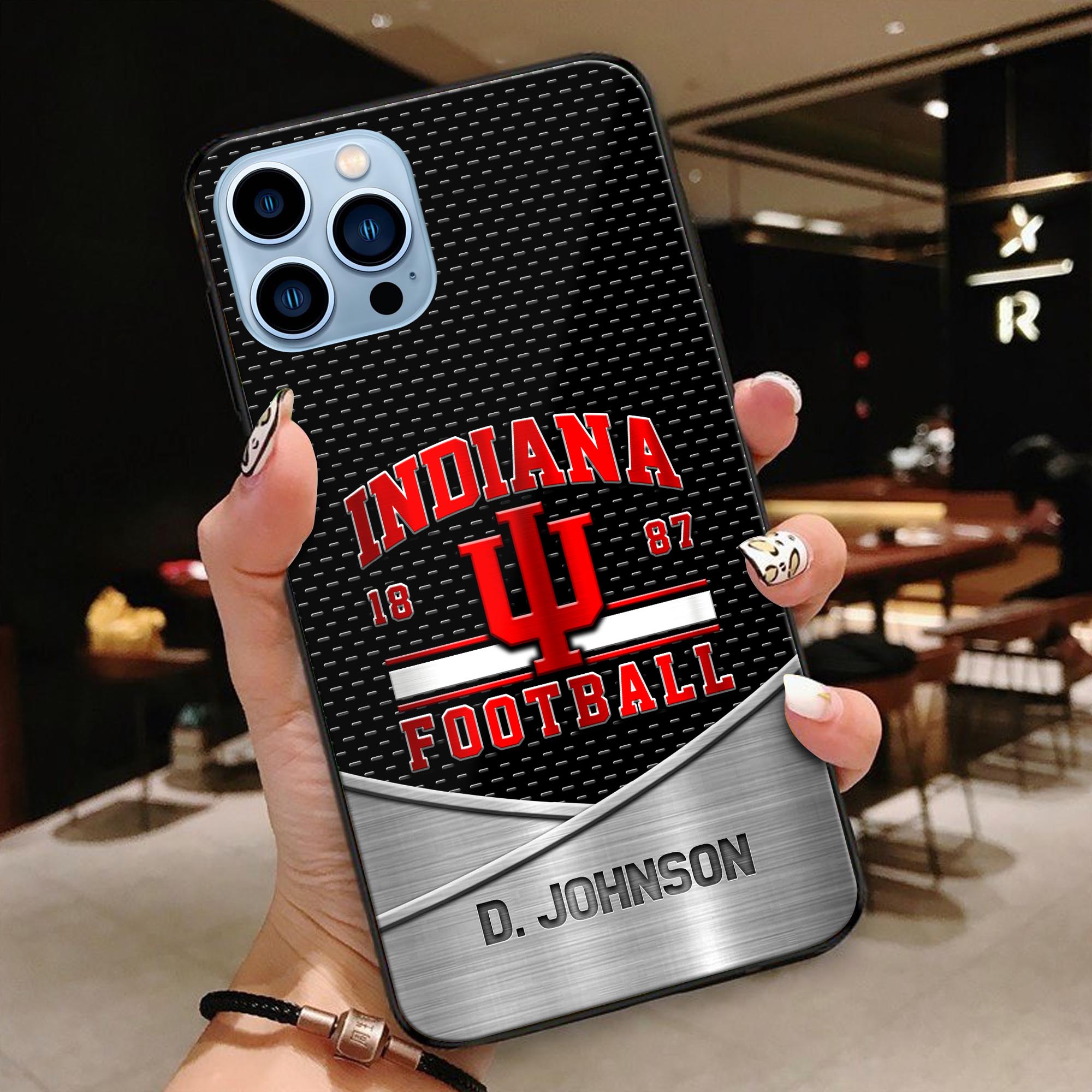 Indiana Hoosiers Phonecase Personalized Your Name 2024 Versions, Sport Phoncase Accessory, Sport Phonecase For Fan, Fan Gifts EHIVM-52263