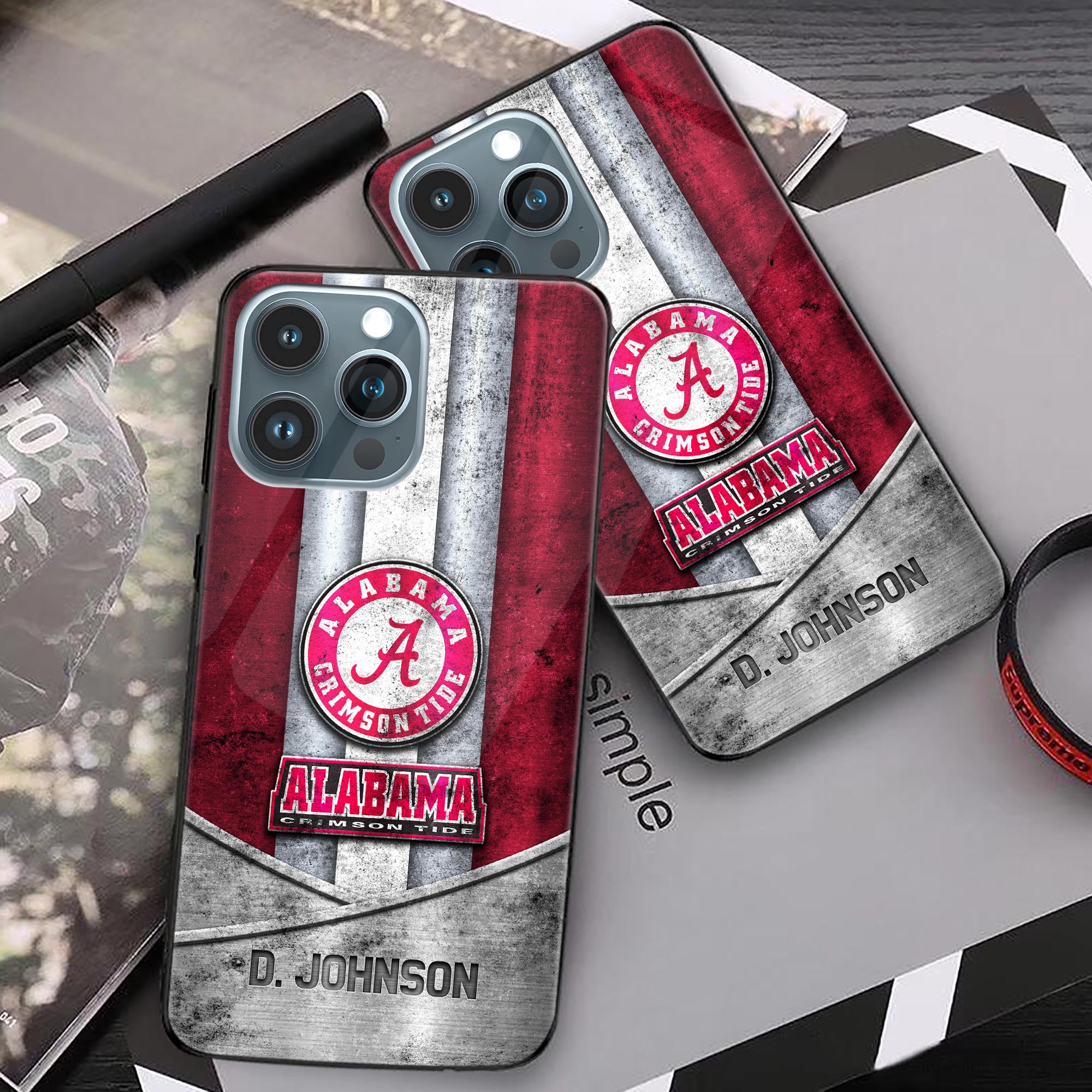 Alternative view of Alabama Crimson Tide Phonecase Personalized Your Name 2024 Versions, Sport Phoncase Accessory, Sport Phonecase For Fan, Fan Gifts EHIVM-52327