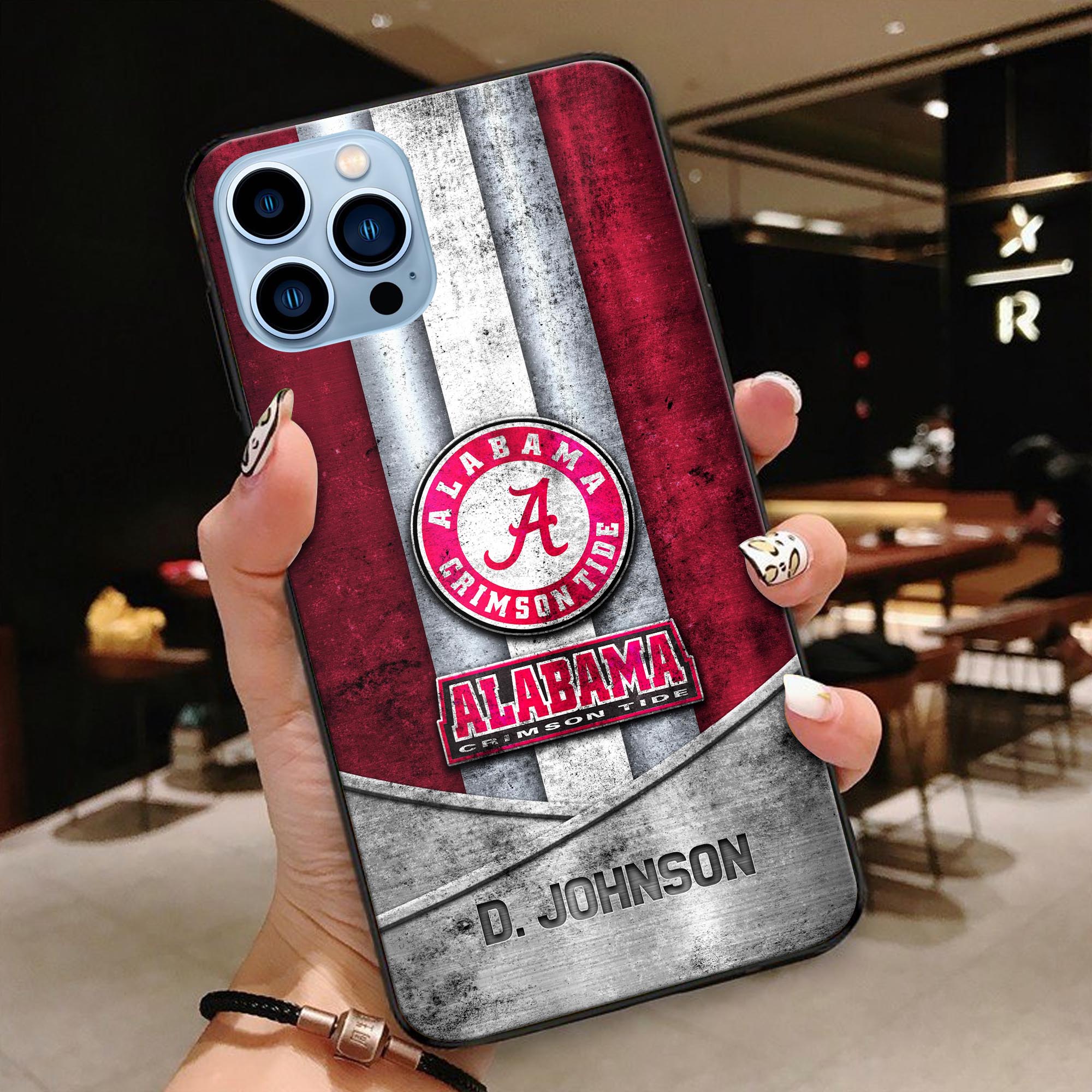 Alabama Crimson Tide Phonecase Personalized Your Name 2024 Versions, Sport Phoncase Accessory, Sport Phonecase For Fan, Fan Gifts EHIVM-52327