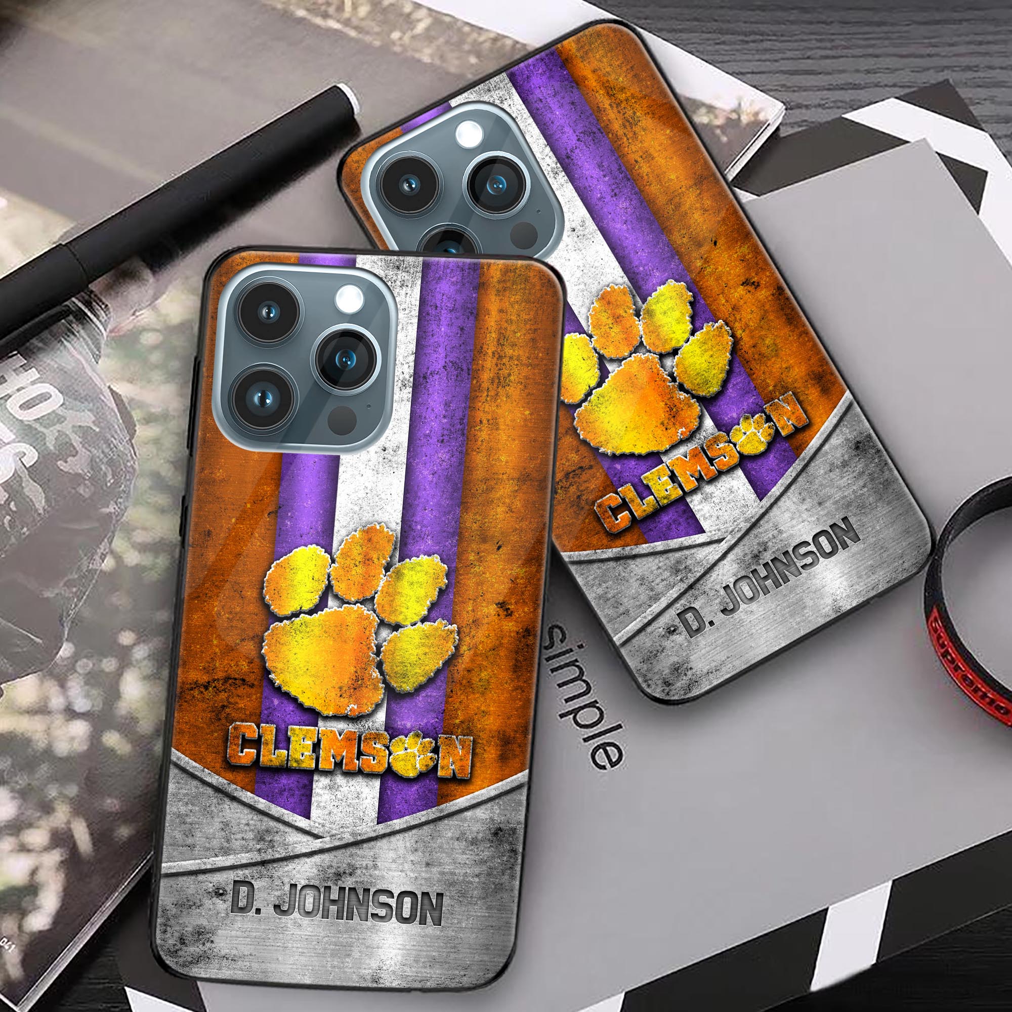 Alternative view of Clemson Tigers Phonecase Personalized Your Name 2024 Versions, Sport Phoncase Accessory, Sport Phonecase For Fan, Fan Gifts EHIVM-52327