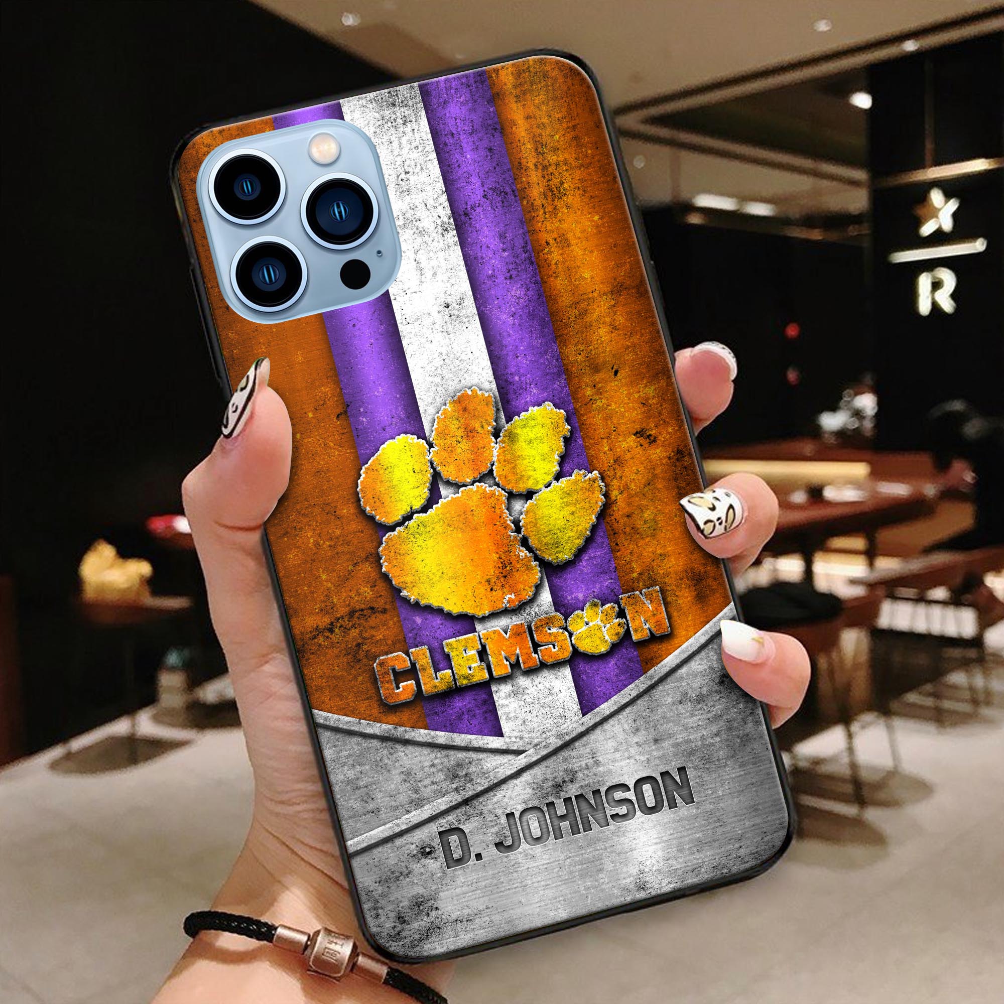 Clemson Tigers Phonecase Personalized Your Name 2024 Versions, Sport Phoncase Accessory, Sport Phonecase For Fan, Fan Gifts EHIVM-52327