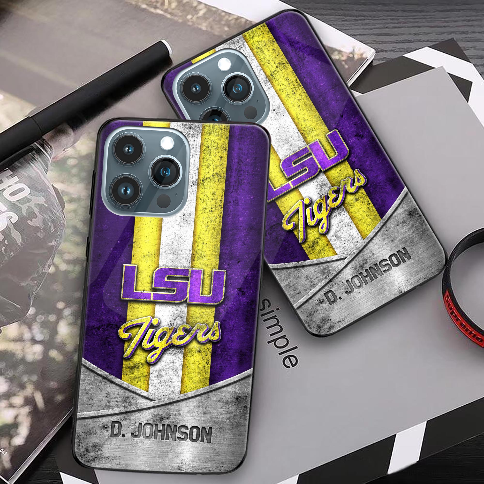 Alternative view of LSU Tigers Phonecase Personalized Your Name 2024 Versions, Sport Phoncase Accessory, Sport Phonecase For Fan, Fan Gifts EHIVM-52327