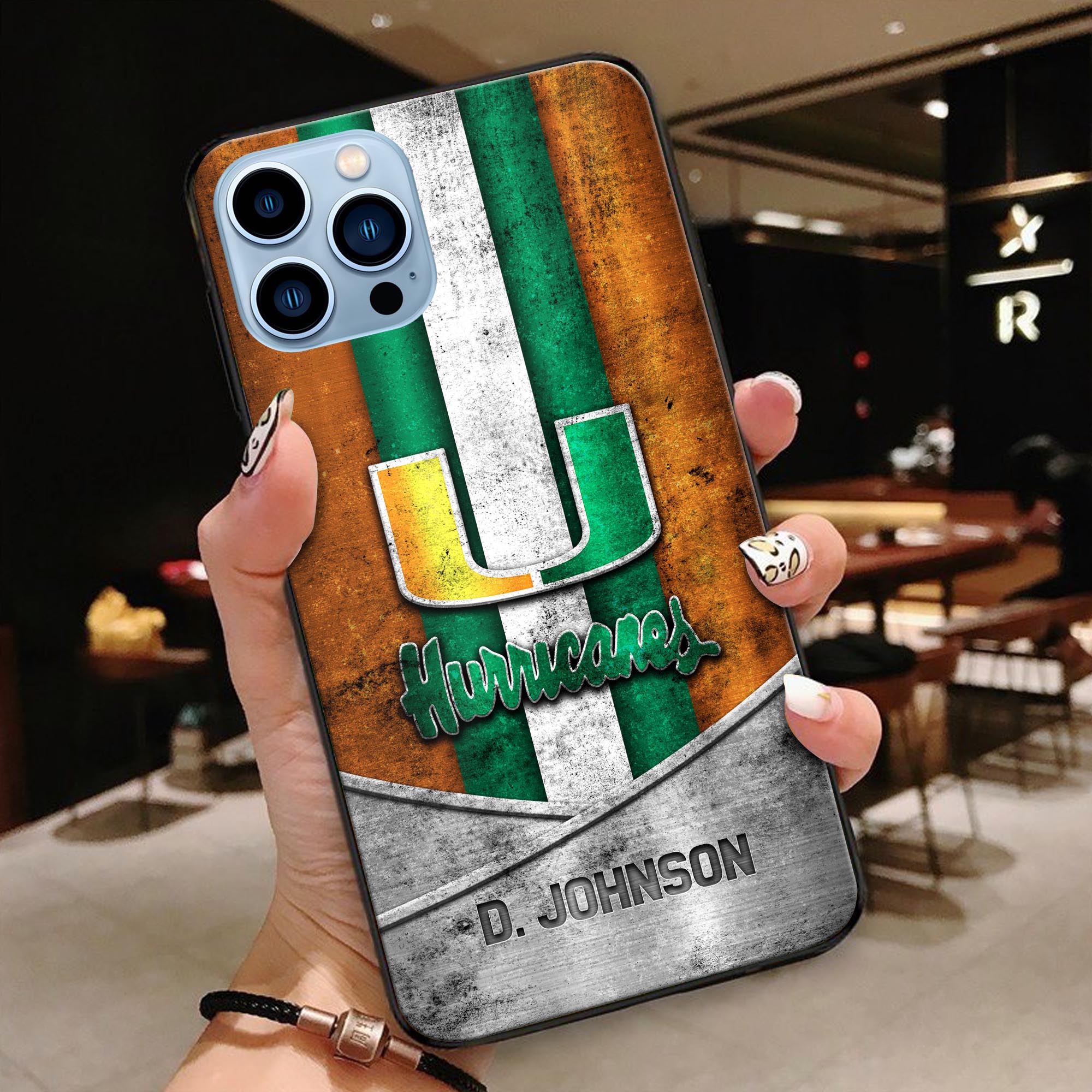 Miami Hurricanes Phonecase Personalized Your Name 2024 Versions, Sport Phoncase Accessory, Sport Phonecase For Fan, Fan Gifts EHIVM-52327
