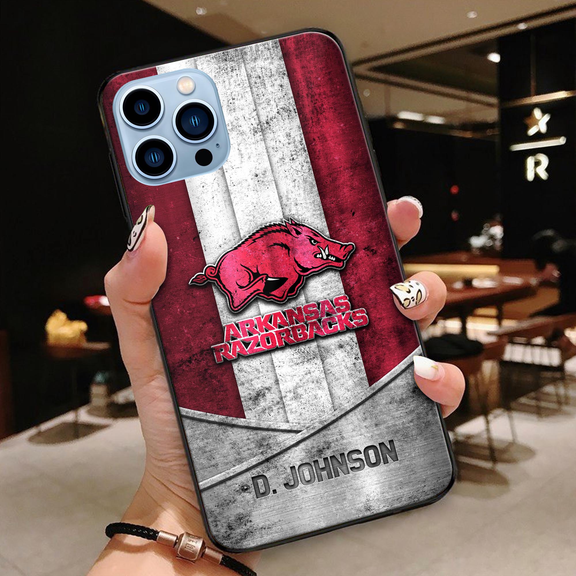 Arkansas Razorbacks Phonecase Personalized Your Name 2024 Versions, Sport Phoncase Accessory, Sport Phonecase For Fan, Fan Gifts EHIVM-52327