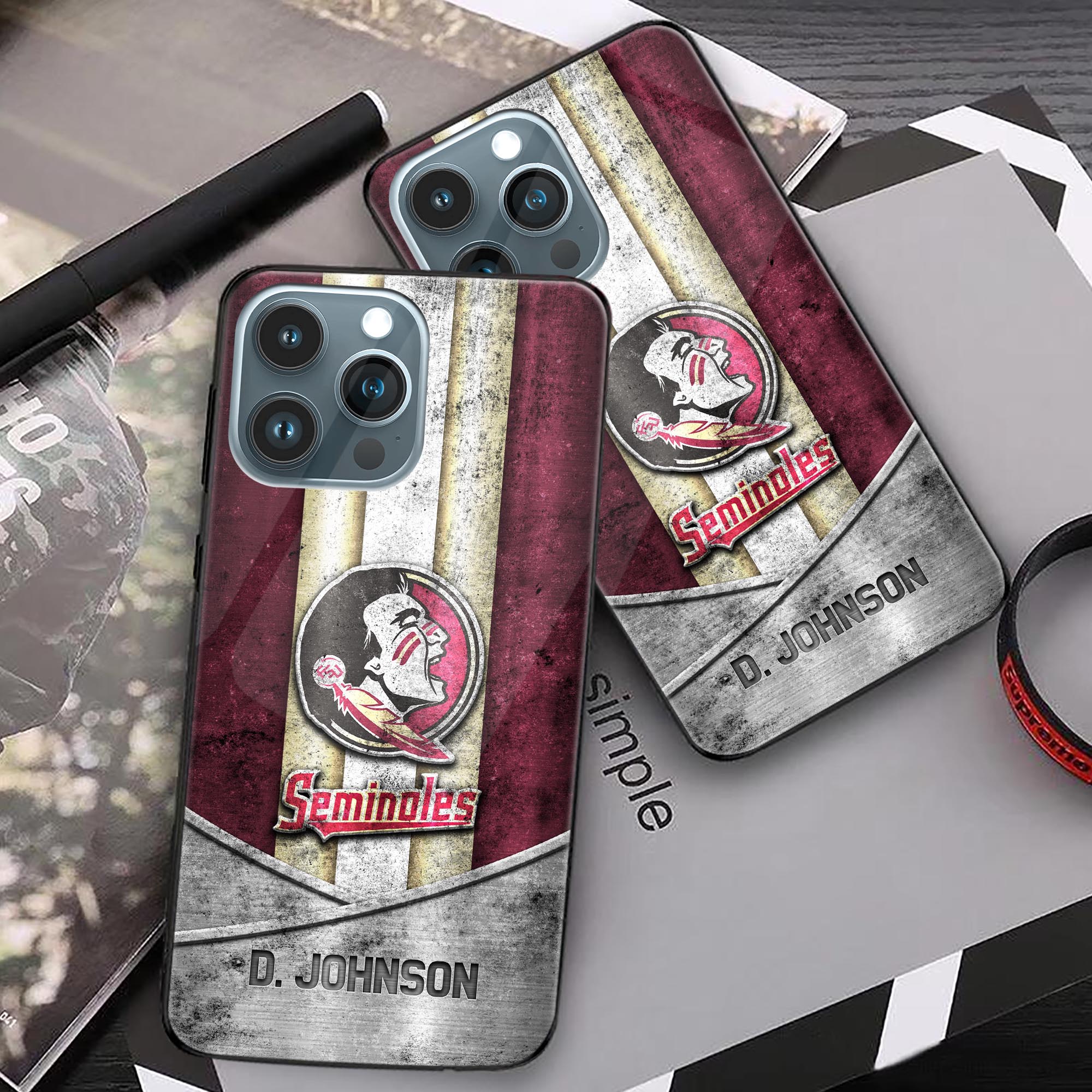 Alternative view of Florida State Seminoles Phonecase Personalized Your Name 2024 Versions, Sport Phoncase Accessory, Sport Phonecase For Fan, Fan Gifts EHIVM-52327