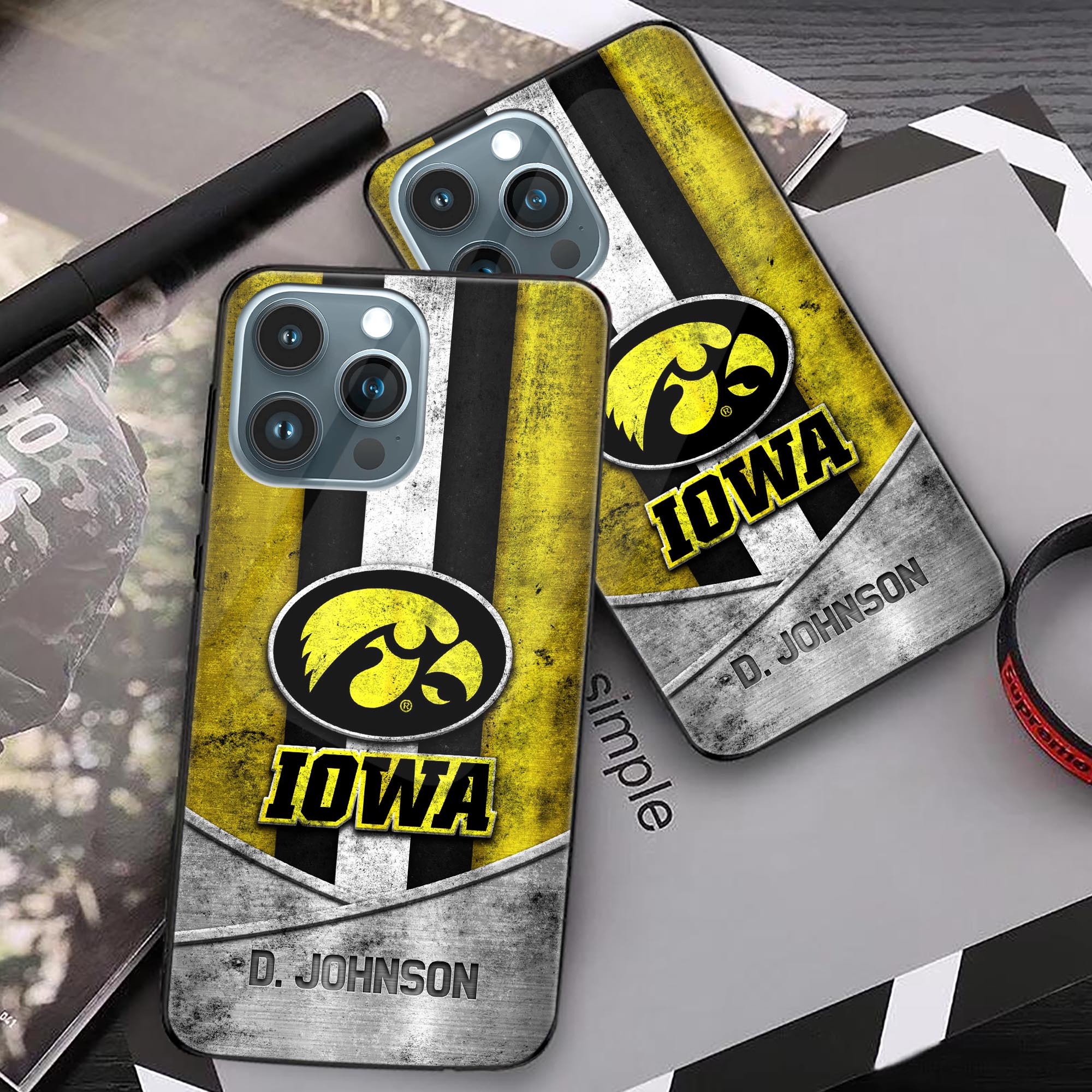 Alternative view of Iowa Hawkeyes Phonecase Personalized Your Name 2024 Versions, Sport Phoncase Accessory, Sport Phonecase For Fan, Fan Gifts EHIVM-52327