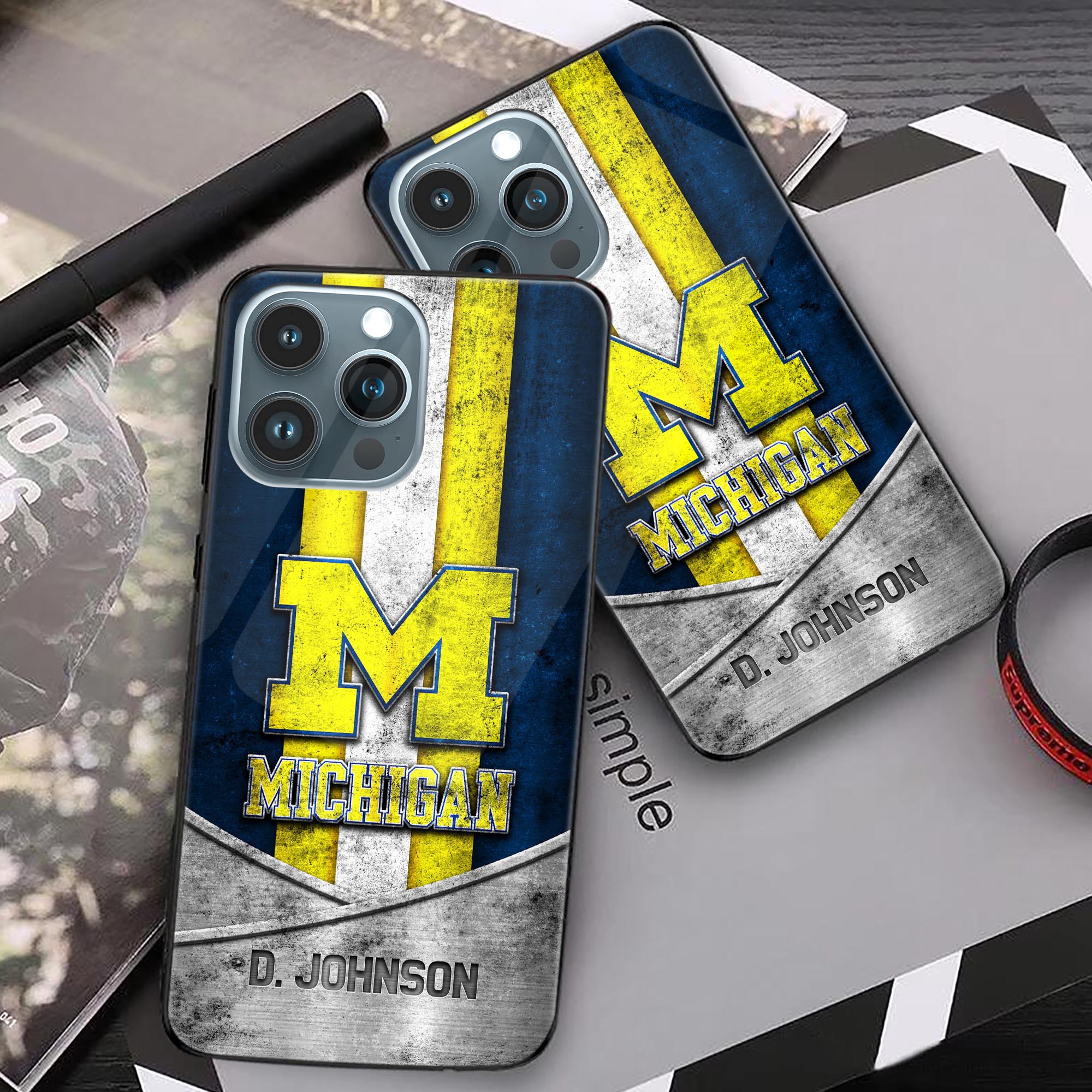 Alternative view of Michigan Wolverines Phonecase Personalized Your Name 2024 Versions, Sport Phoncase Accessory, Sport Phonecase For Fan, Fan Gifts EHIVM-52327
