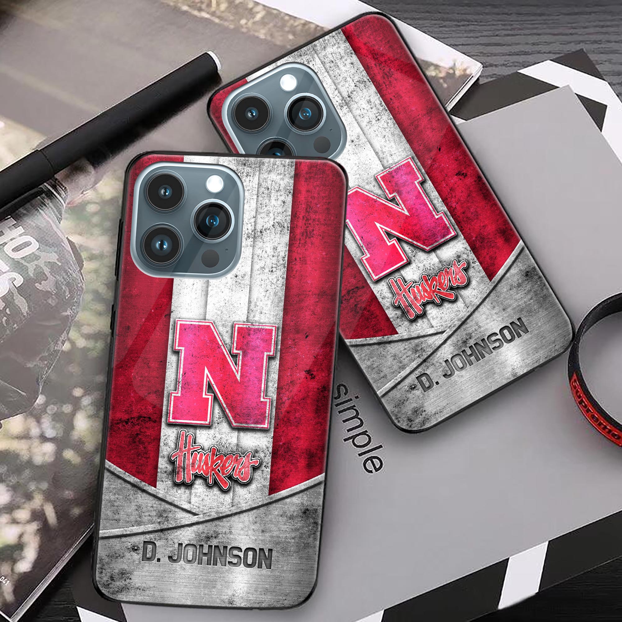 Alternative view of Nebraska Cornhuskers Phonecase Personalized Your Name 2024 Versions, Sport Phoncase Accessory, Sport Phonecase For Fan, Fan Gifts EHIVM-52327