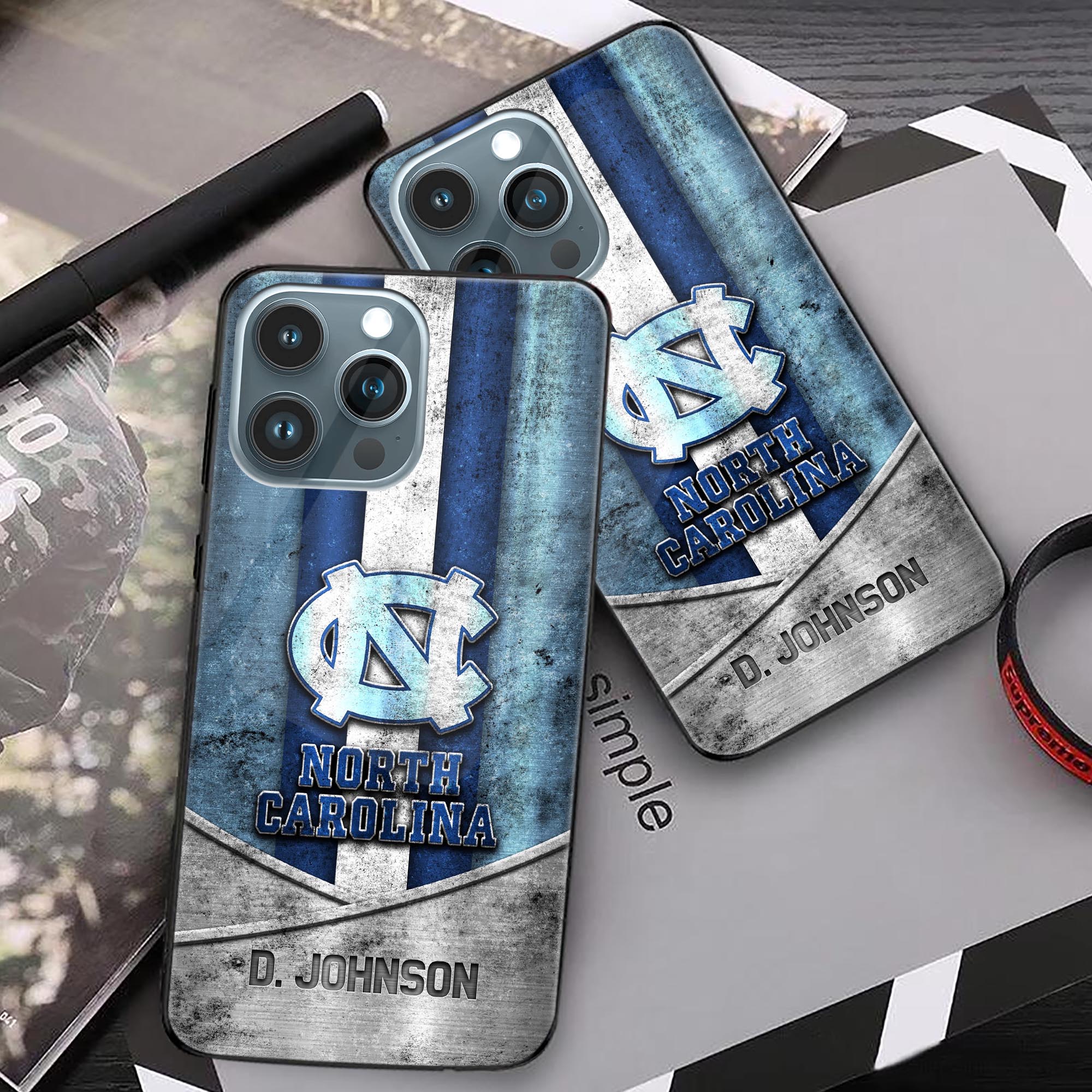 Alternative view of North Carolina Tar heels Phonecase Personalized Your Name 2024 Versions, Sport Phoncase Accessory, Sport Phonecase For Fan, Fan Gifts EHIVM-52327