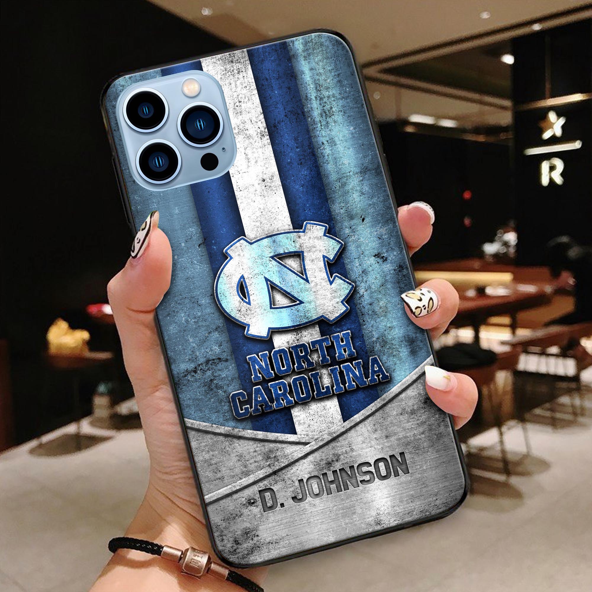 North Carolina Tar heels Phonecase Personalized Your Name 2024 Versions, Sport Phoncase Accessory, Sport Phonecase For Fan, Fan Gifts EHIVM-52327