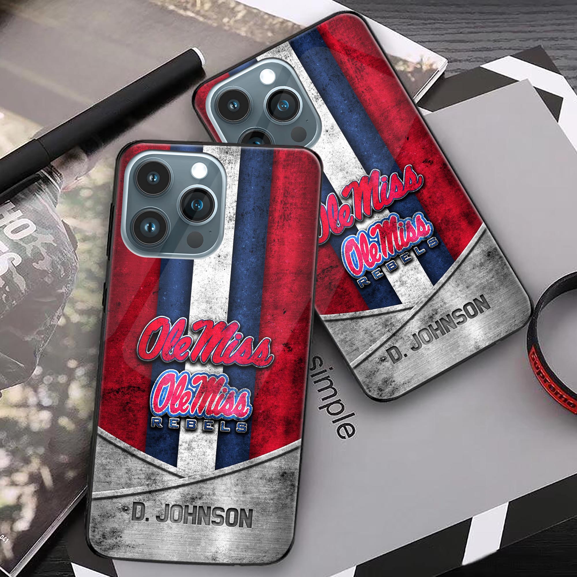 Alternative view of Ole Miss Rebels Phonecase Personalized Your Name 2024 Versions, Sport Phoncase Accessory, Sport Phonecase For Fan, Fan Gifts EHIVM-52327