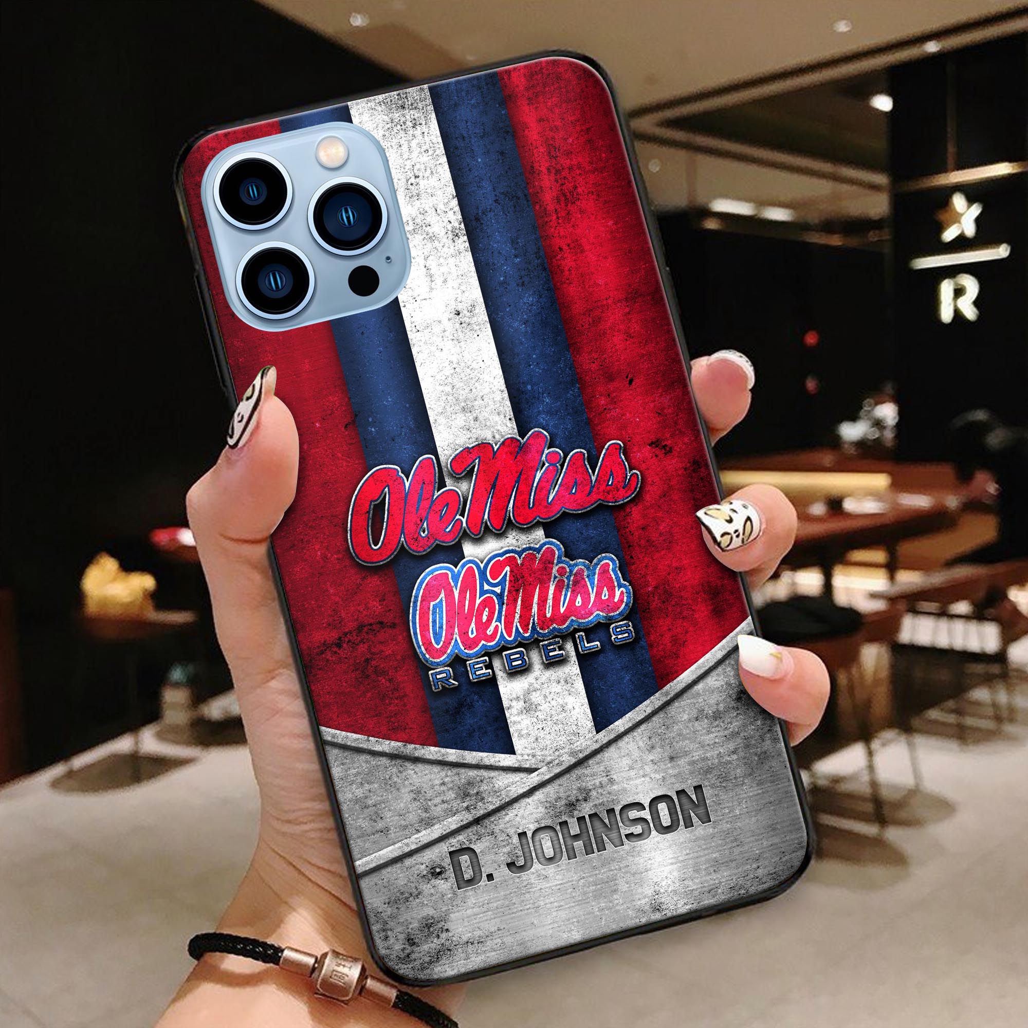 Ole Miss Rebels Phonecase Personalized Your Name 2024 Versions, Sport Phoncase Accessory, Sport Phonecase For Fan, Fan Gifts EHIVM-52327