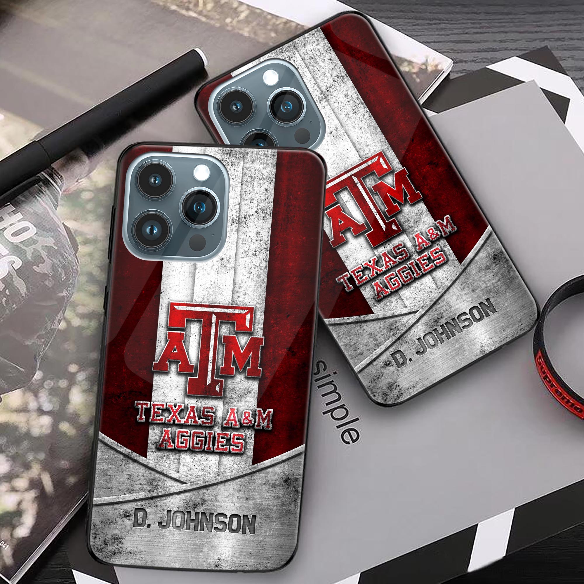 Alternative view of Texas A&M Aggies Phonecase Personalized Your Name 2024 Versions, Sport Phoncase Accessory, Sport Phonecase For Fan, Fan Gifts EHIVM-52327