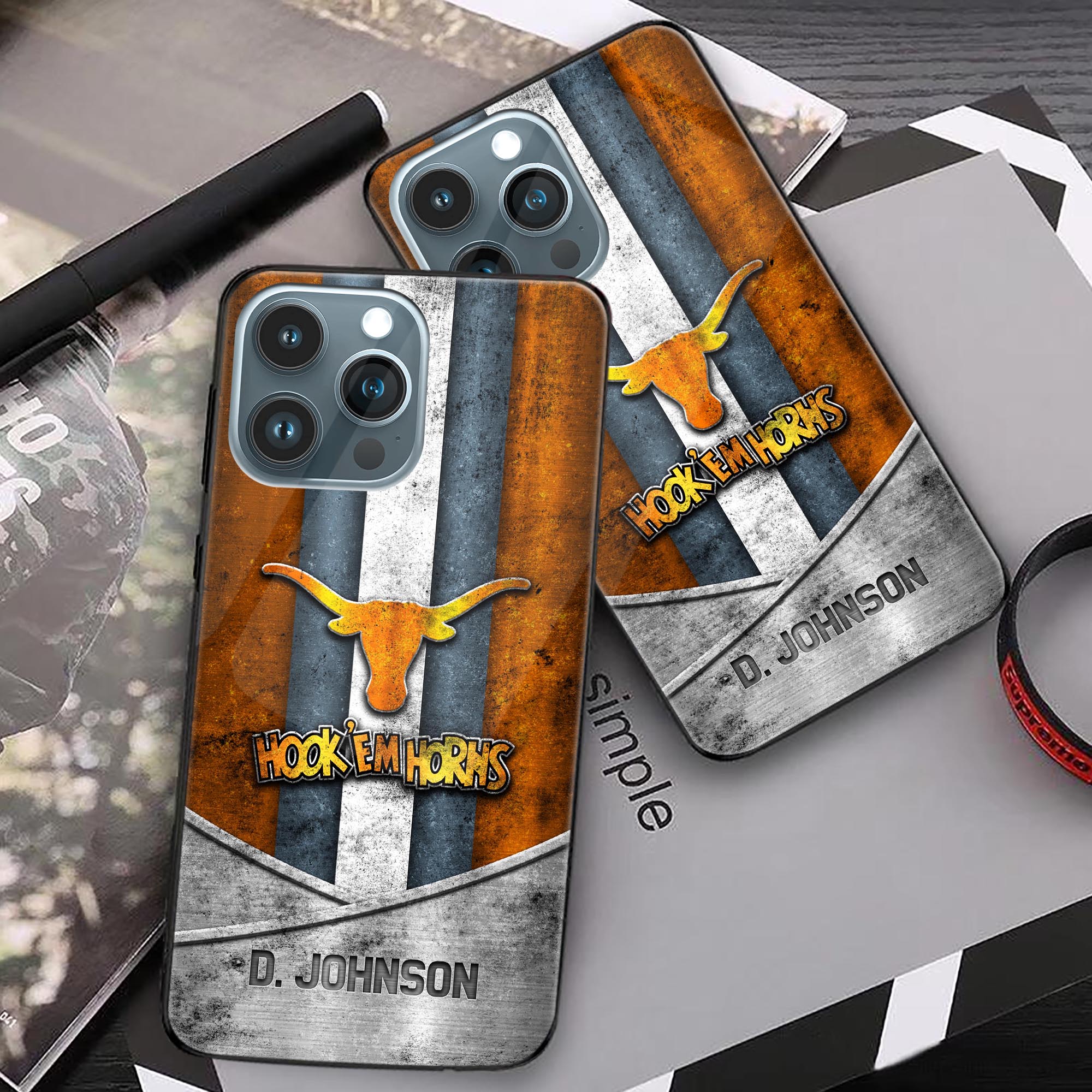 Alternative view of Texas LongHorns Phonecase Personalized Your Name 2024 Versions, Sport Phoncase Accessory, Sport Phonecase For Fan, Fan Gifts EHIVM-52327