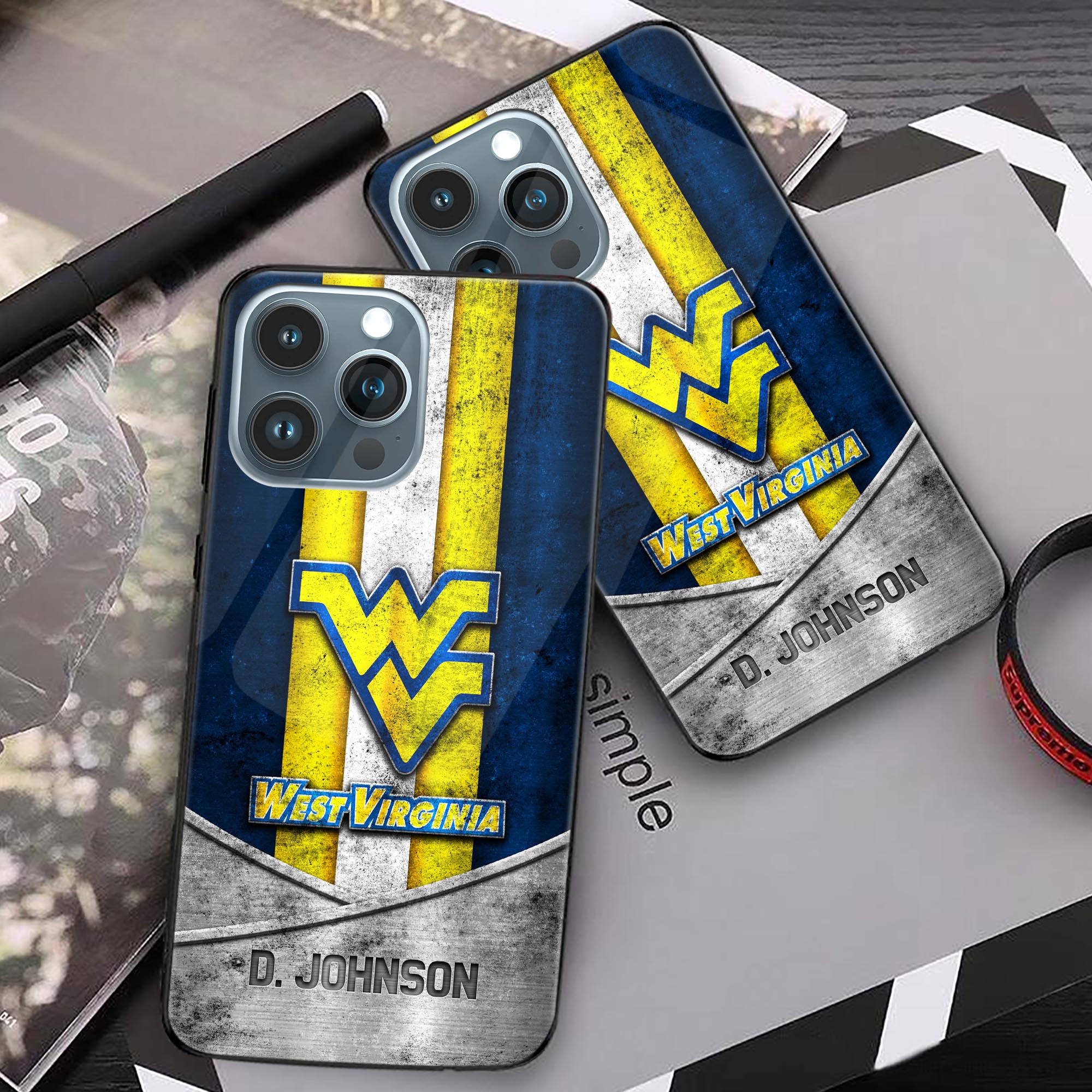 Alternative view of West Virginia Mountaineers Phonecase Personalized Your Name 2024 Versions, Sport Phoncase Accessory, Sport Phonecase For Fan, Fan Gifts EHIVM-52327