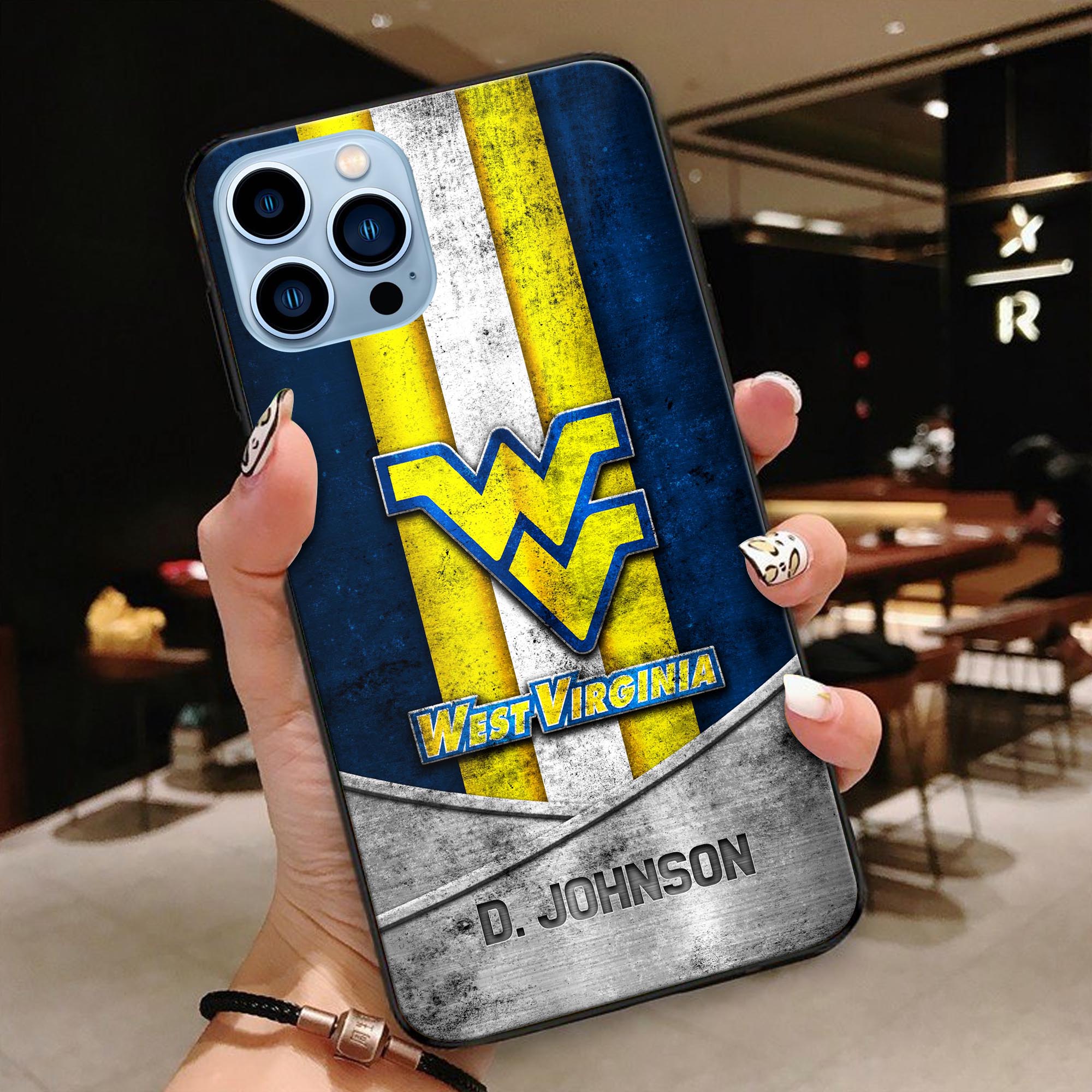 West Virginia Mountaineers Phonecase Personalized Your Name 2024 Versions, Sport Phoncase Accessory, Sport Phonecase For Fan, Fan Gifts EHIVM-52327