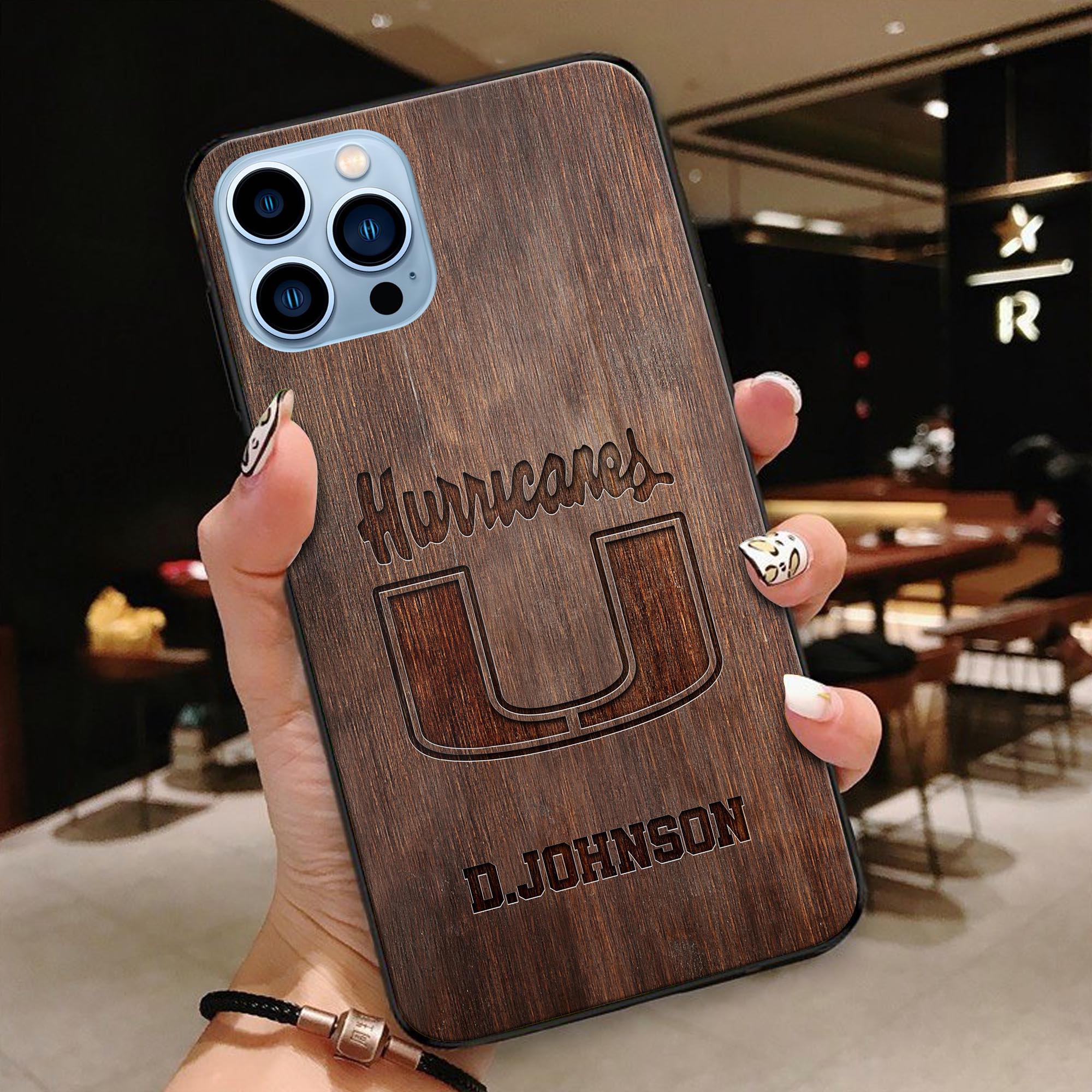 Miami Hurricanes Phonecase Personalized Your Name 2024 Versions, Sport Phonecase Accessory, Sport Phonecase For Fan, Sport Gifts EHIVM-52334