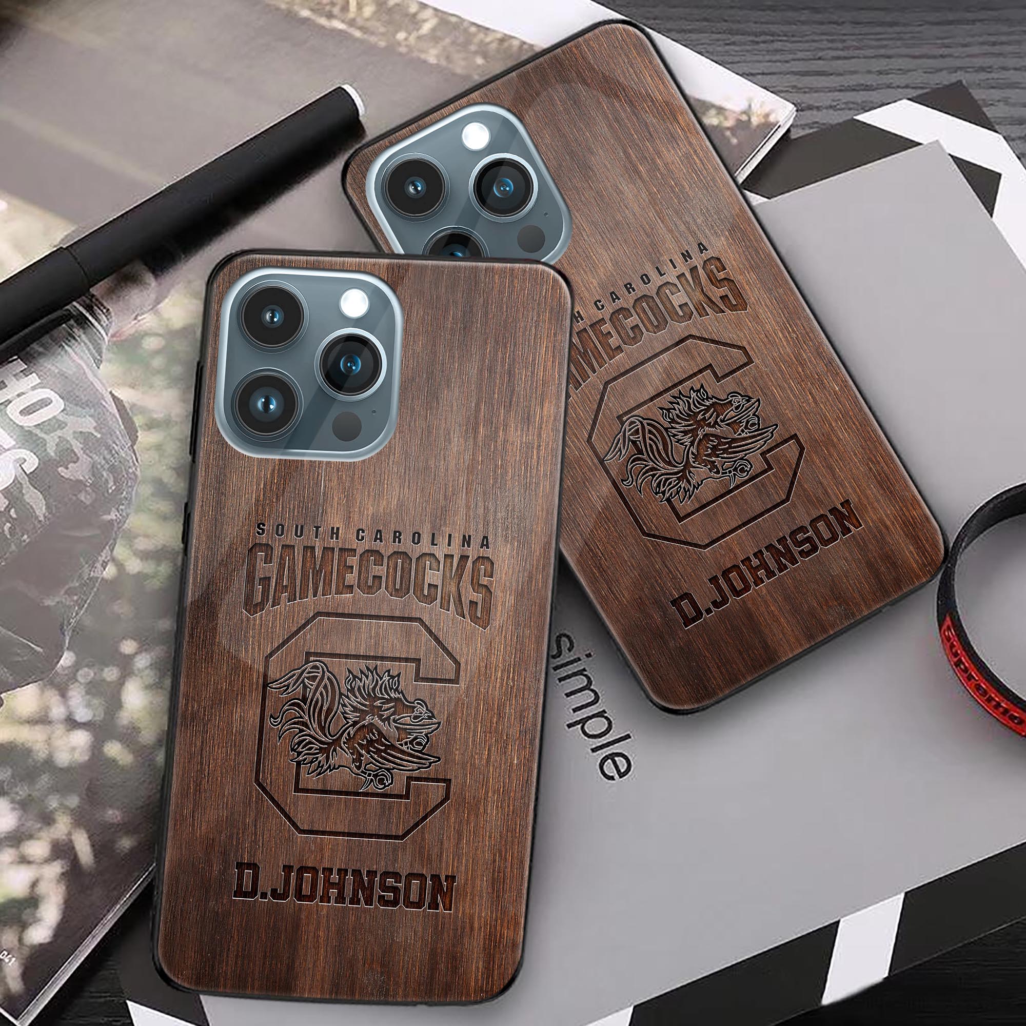 Alternative view of South Carolina Gamecocks Phonecase Personalized Your Name 2024 Versions, Sport Phonecase Accessory, Sport Phonecase For Fan, Sport Gifts EHIVM-52334