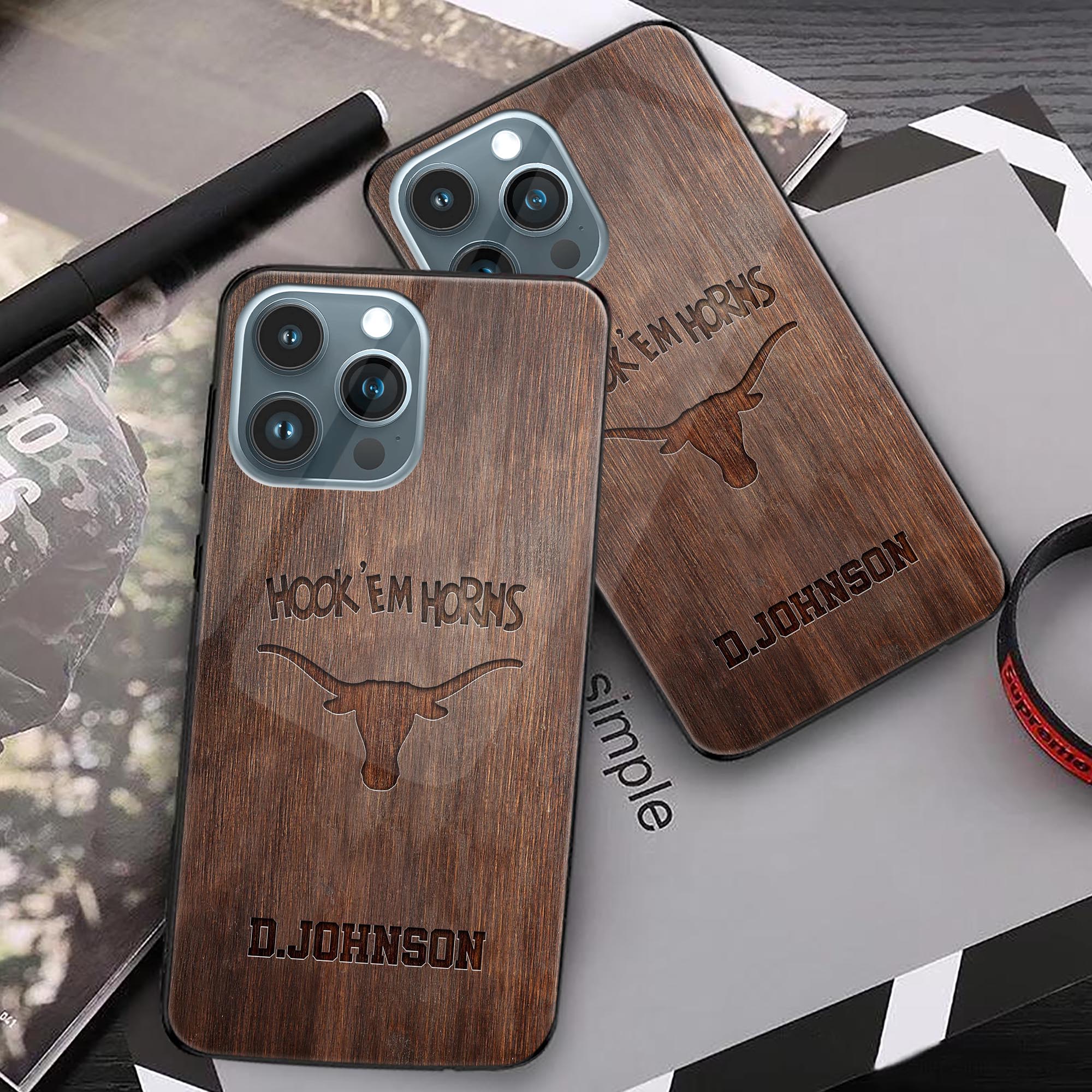 Alternative view of Texas LongHorns Phonecase Personalized Your Name 2024 Versions, Sport Phonecase Accessory, Sport Phonecase For Fan, Sport Gifts EHIVM-52334
