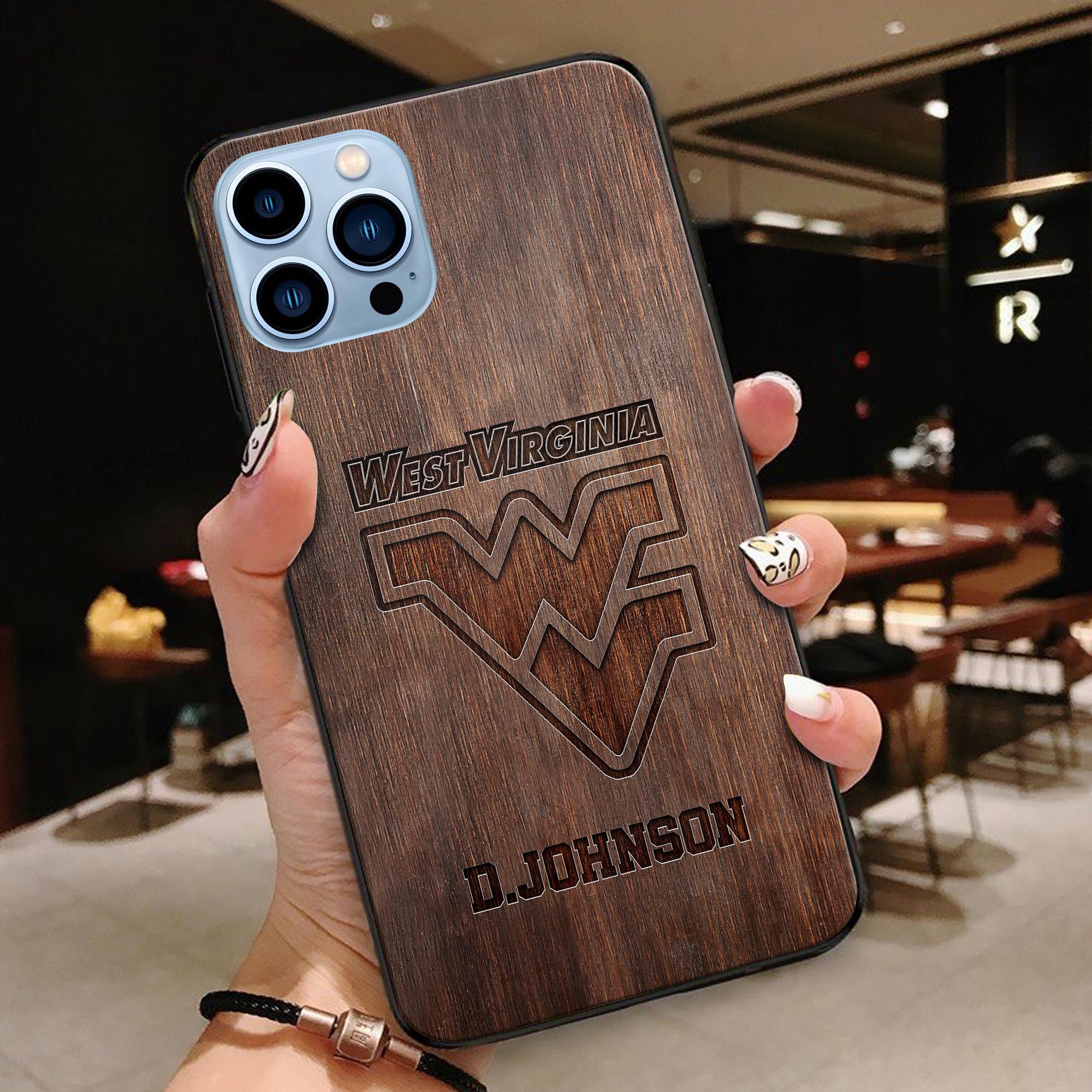 West Virginia Mountaineers Phonecase Personalized Your Name 2024 Versions, Sport Phonecase Accessory, Sport Phonecase For Fan, Sport Gifts EHIVM-52334