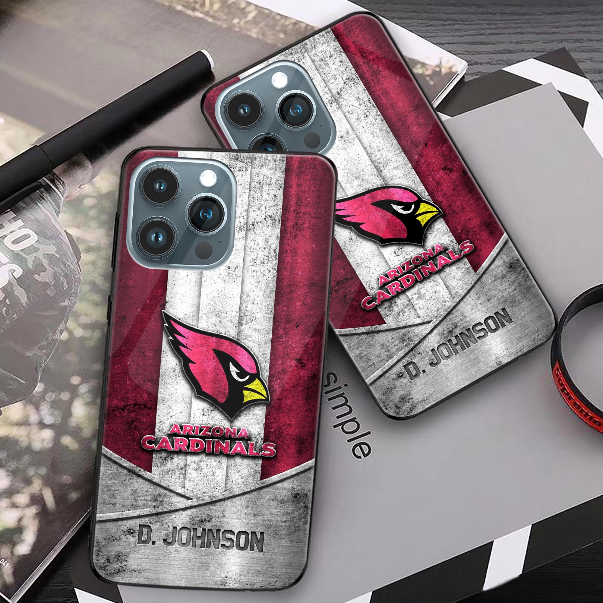 Alternative view of Arizona Cardinals Phonecase Personalized Your Name 2024 Versions, Sport Phoncase Accessory, Sport Phonecase For Fan, Fan Gifts EHIVM-52373