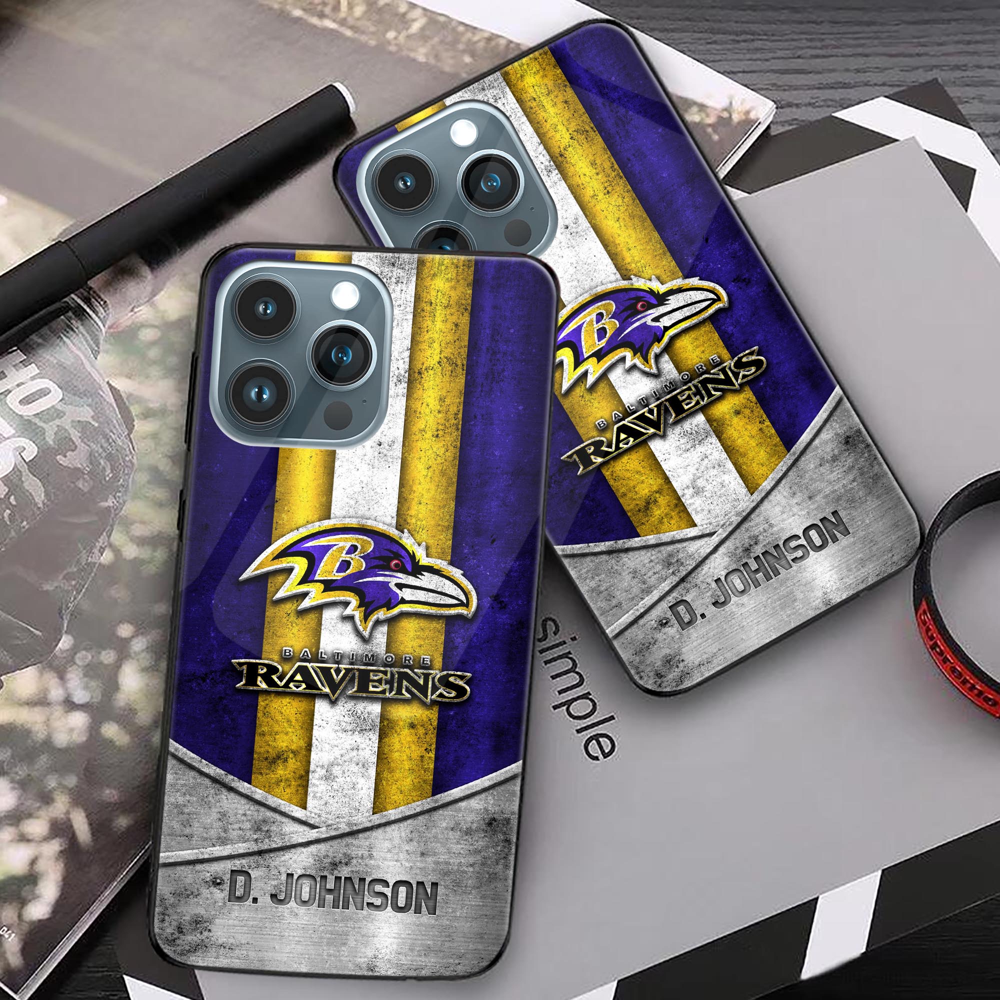 Alternative view of Baltimore Ravens Phonecase Personalized Your Name 2024 Versions, Sport Phoncase Accessory, Sport Phonecase For Fan, Fan Gifts EHIVM-52373