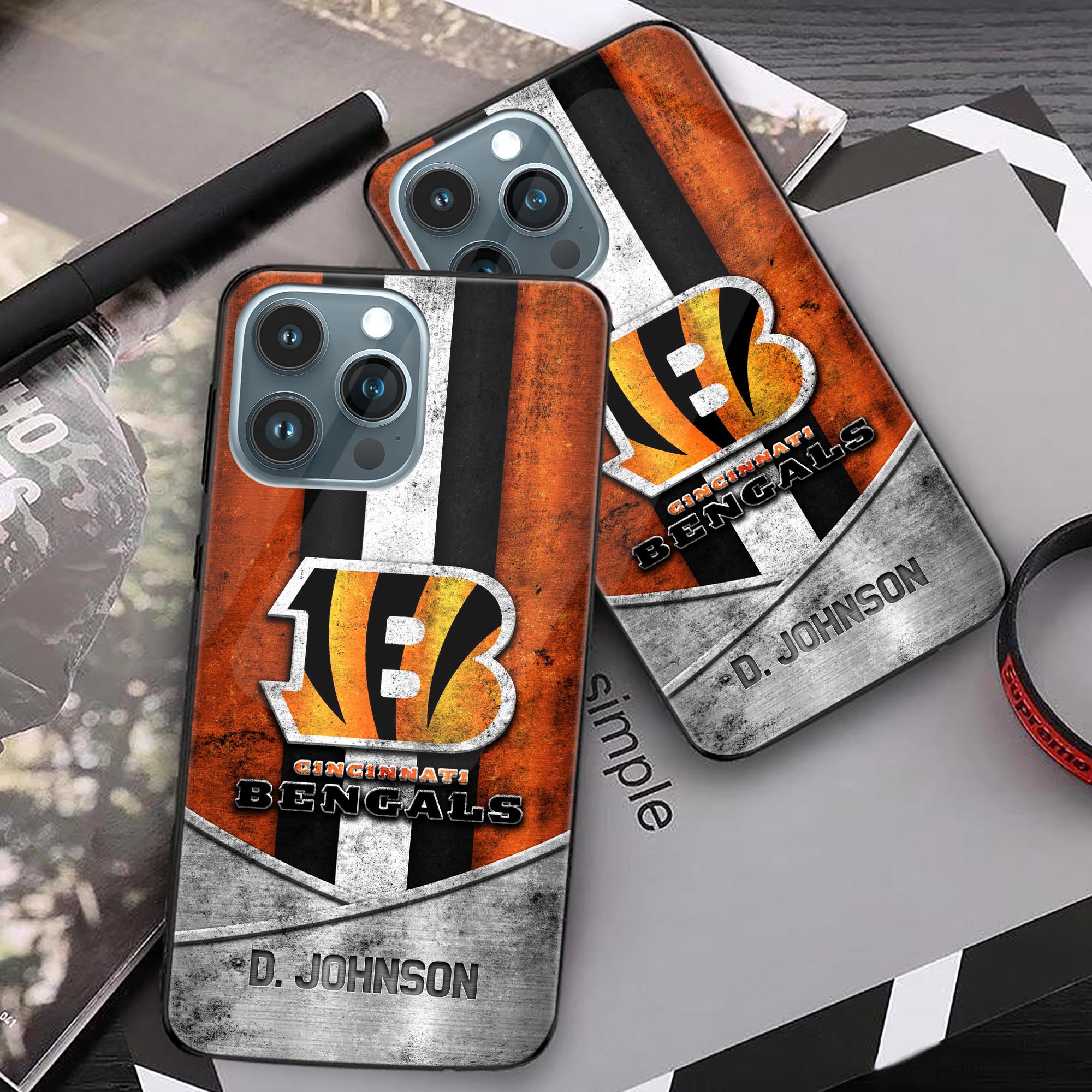 Alternative view of Cincinnati Bengals Phonecase Personalized Your Name 2024 Versions, Sport Phoncase Accessory, Sport Phonecase For Fan, Fan Gifts EHIVM-52373