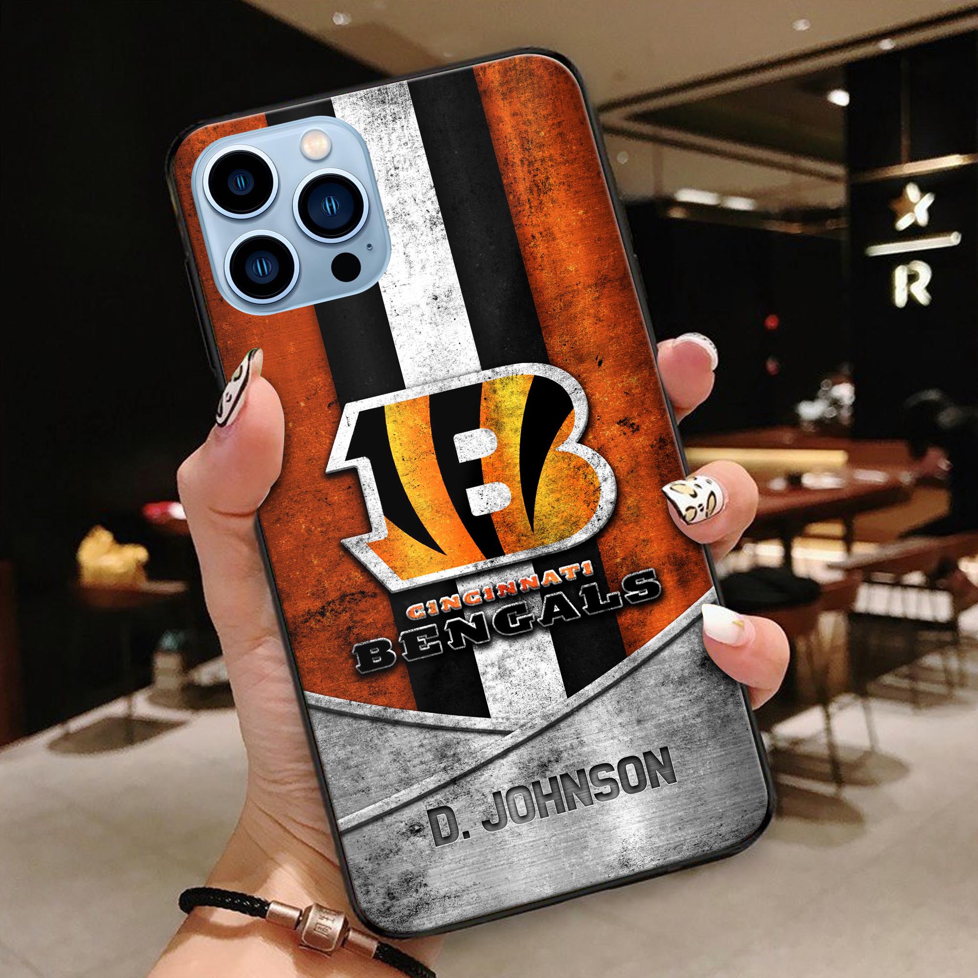 Cincinnati Bengals Phonecase Personalized Your Name 2024 Versions, Sport Phoncase Accessory, Sport Phonecase For Fan, Fan Gifts EHIVM-52373