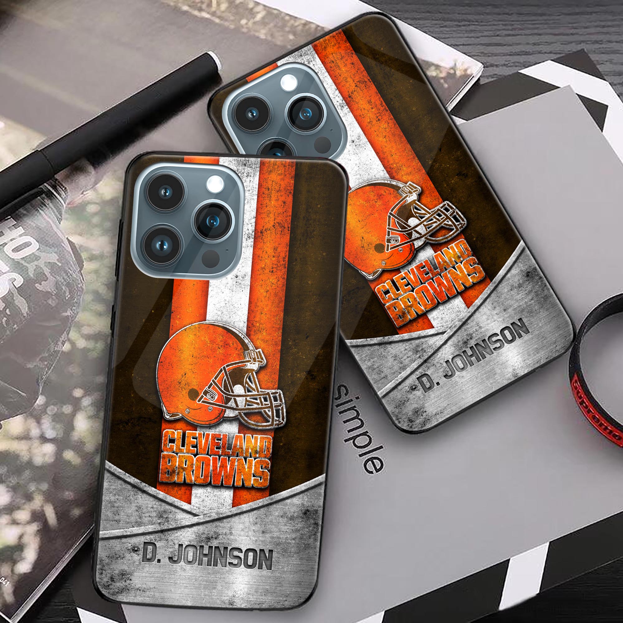 Alternative view of Cleveland Browns Phonecase Personalized Your Name 2024 Versions, Sport Phoncase Accessory, Sport Phonecase For Fan, Fan Gifts EHIVM-52373