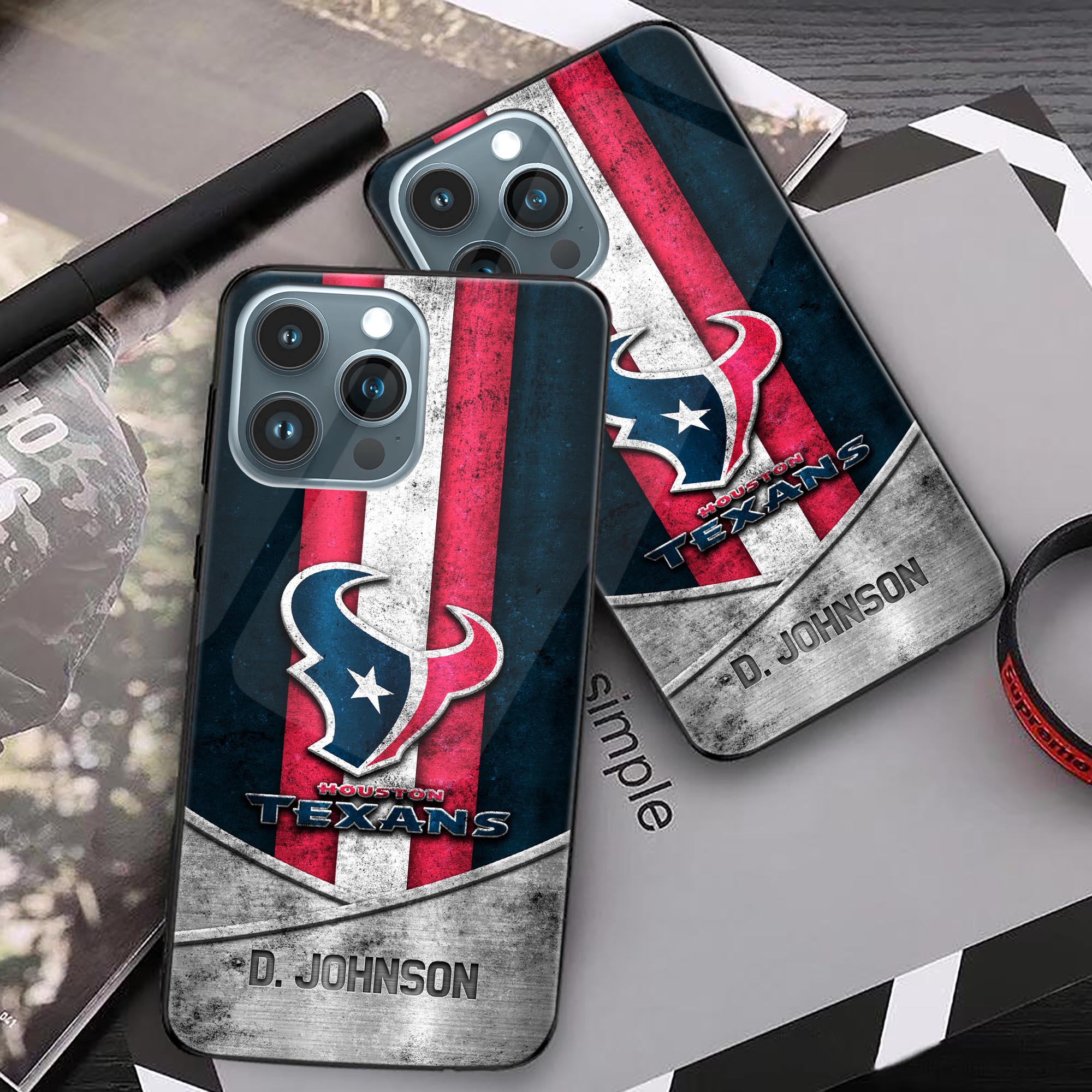 Alternative view of Houston Texans Phonecase Personalized Your Name 2024 Versions, Sport Phoncase Accessory, Sport Phonecase For Fan, Fan Gifts EHIVM-52373