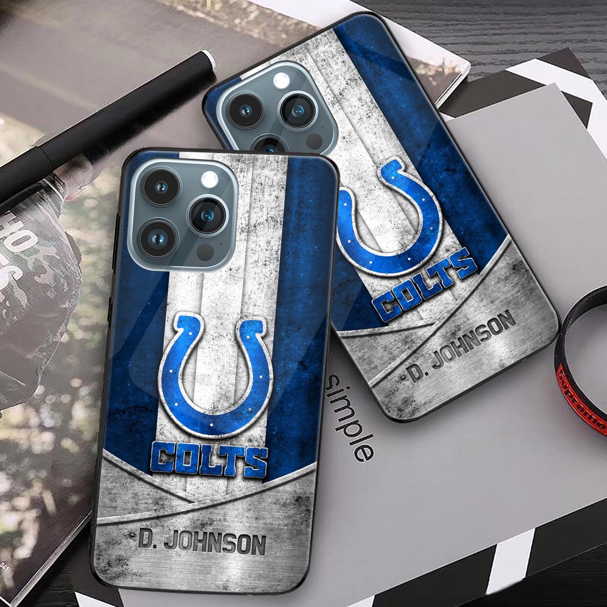 Alternative view of Indianapolis Colts Phonecase Personalized Your Name 2024 Versions, Sport Phoncase Accessory, Sport Phonecase For Fan, Fan Gifts EHIVM-52373
