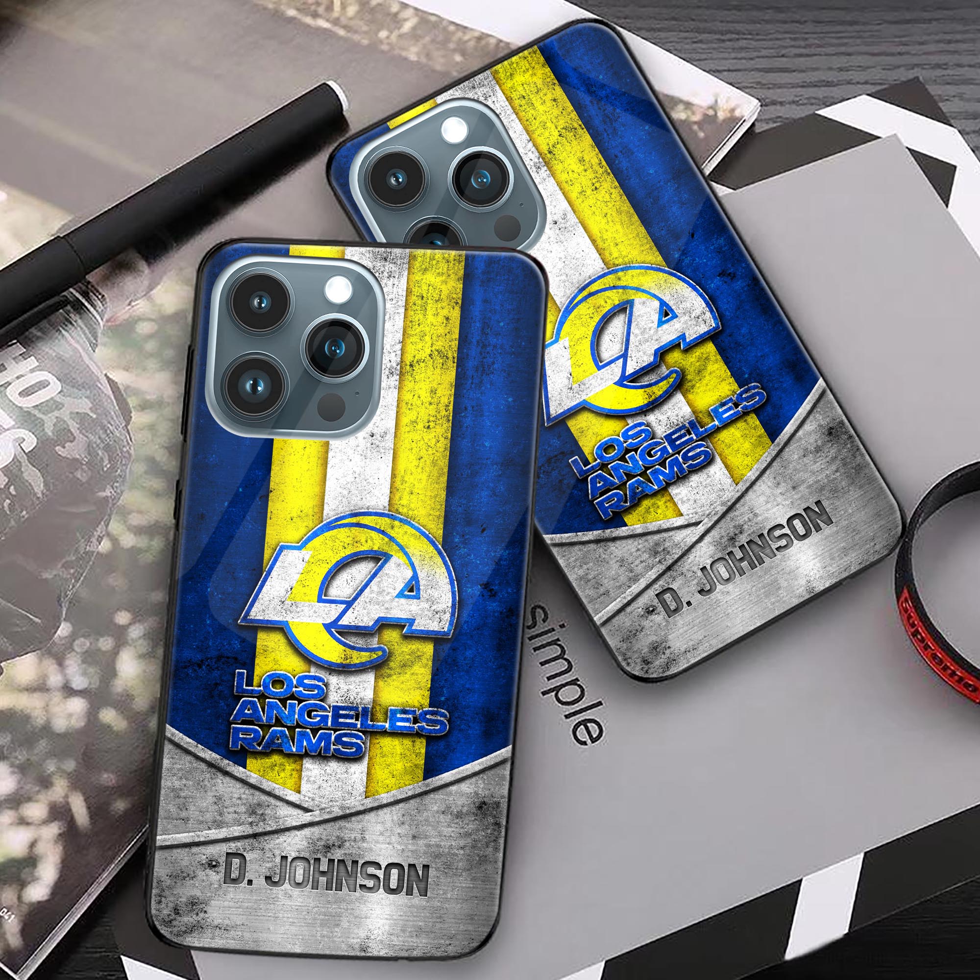 Alternative view of Los Angeles Rams Phonecase Personalized Your Name 2024 Versions, Sport Phoncase Accessory, Sport Phonecase For Fan, Fan Gifts EHIVM-52373