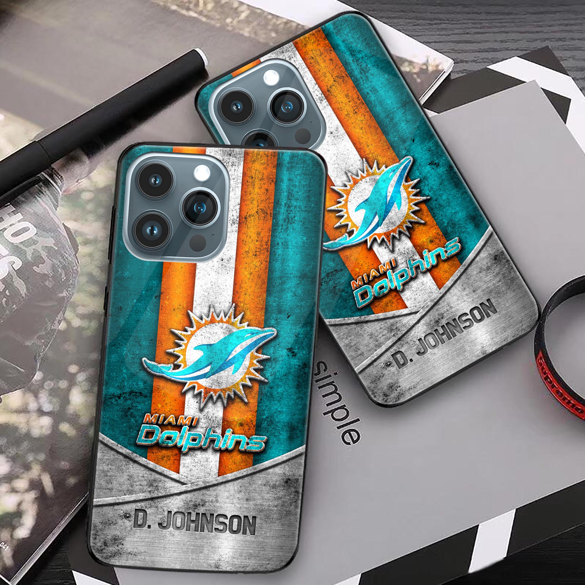 Alternative view of Miami Dolphins Phonecase Personalized Your Name 2024 Versions, Sport Phoncase Accessory, Sport Phonecase For Fan, Fan Gifts EHIVM-52373