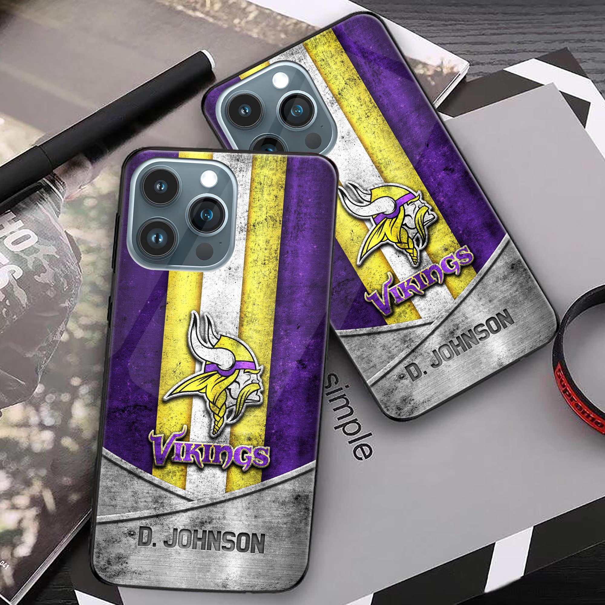 Alternative view of Minnesota Vikings Phonecase Personalized Your Name 2024 Versions, Sport Phoncase Accessory, Sport Phonecase For Fan, Fan Gifts EHIVM-52373