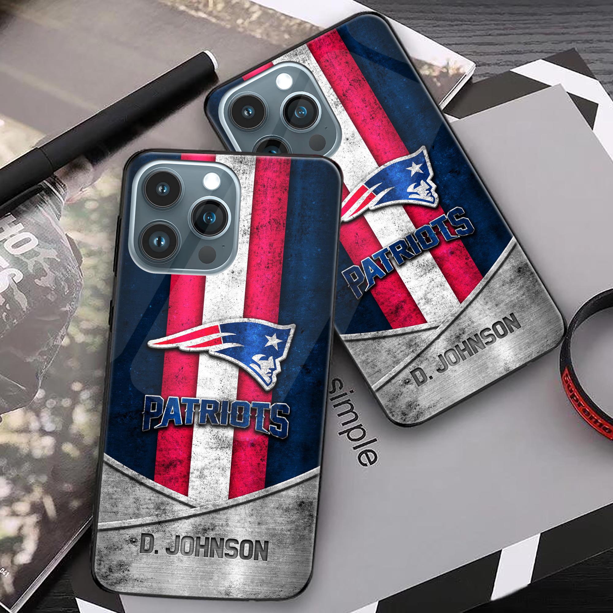 Alternative view of New England Patriots Phonecase Personalized Your Name 2024 Versions, Sport Phoncase Accessory, Sport Phonecase For Fan, Fan Gifts EHIVM-52373