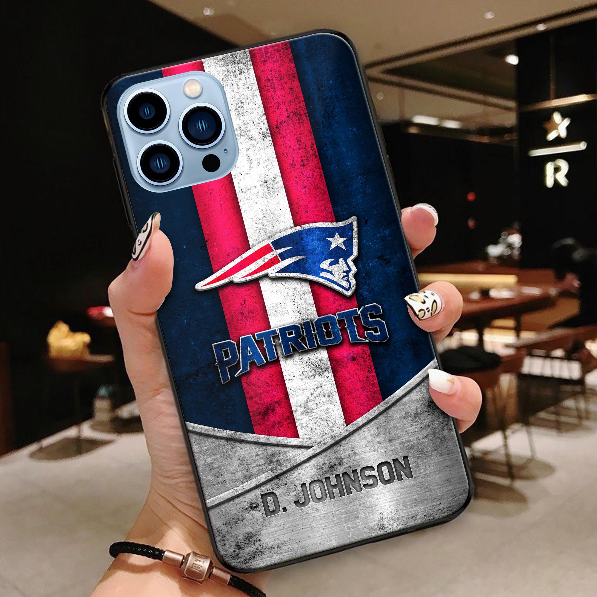 New England Patriots Phonecase Personalized Your Name 2024 Versions, Sport Phoncase Accessory, Sport Phonecase For Fan, Fan Gifts EHIVM-52373
