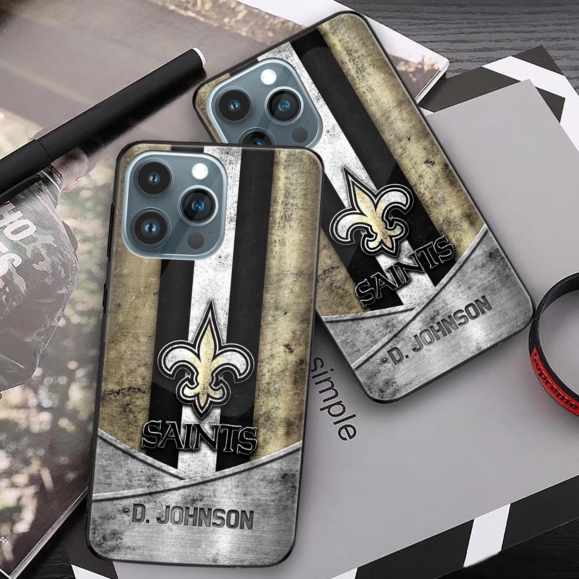Alternative view of New Orleans Saints Phonecase Personalized Your Name 2024 Versions, Sport Phoncase Accessory, Sport Phonecase For Fan, Fan Gifts EHIVM-52373