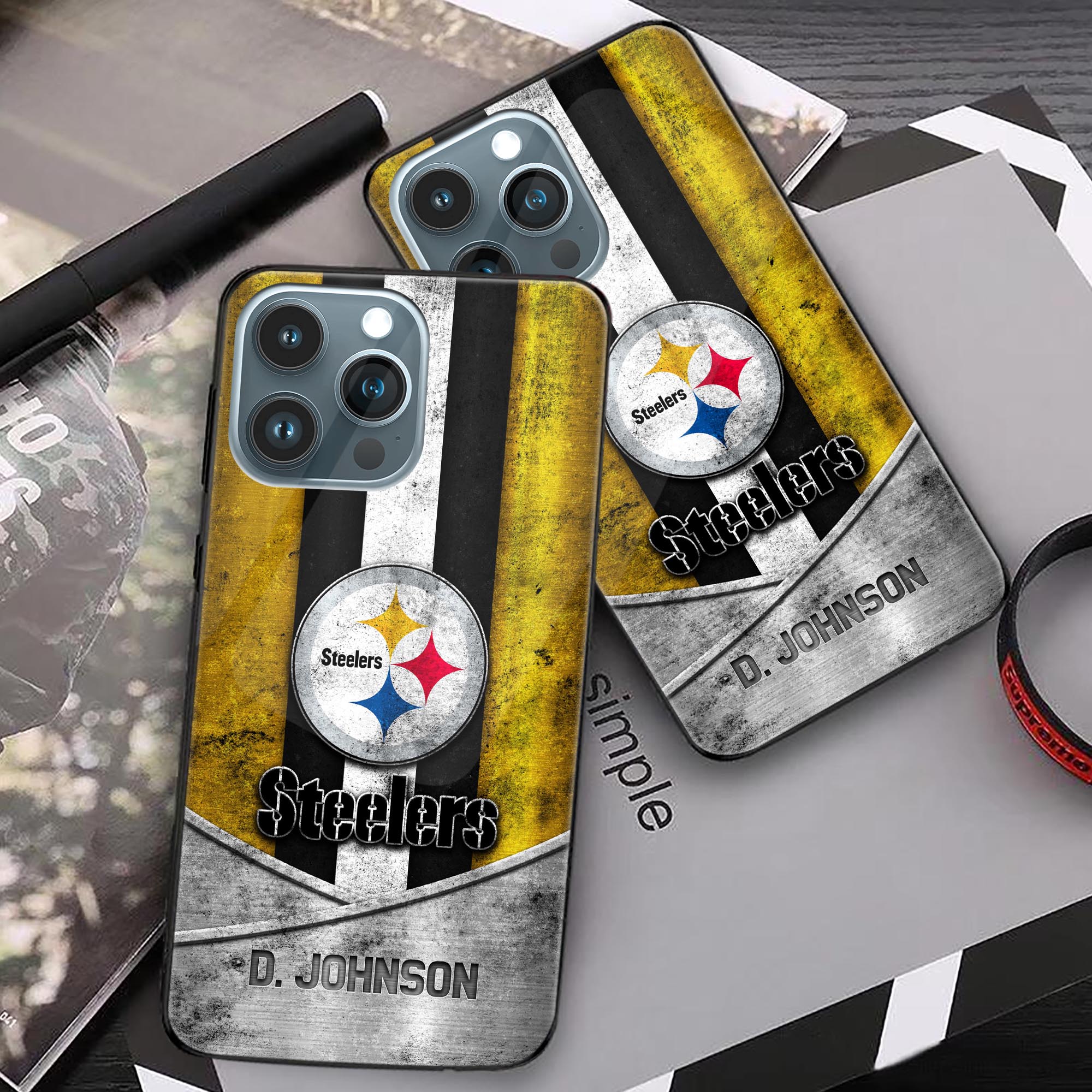 Alternative view of Pittsburgh Steelers Phonecase Personalized Your Name 2024 Versions, Sport Phoncase Accessory, Sport Phonecase For Fan, Fan Gifts EHIVM-52373