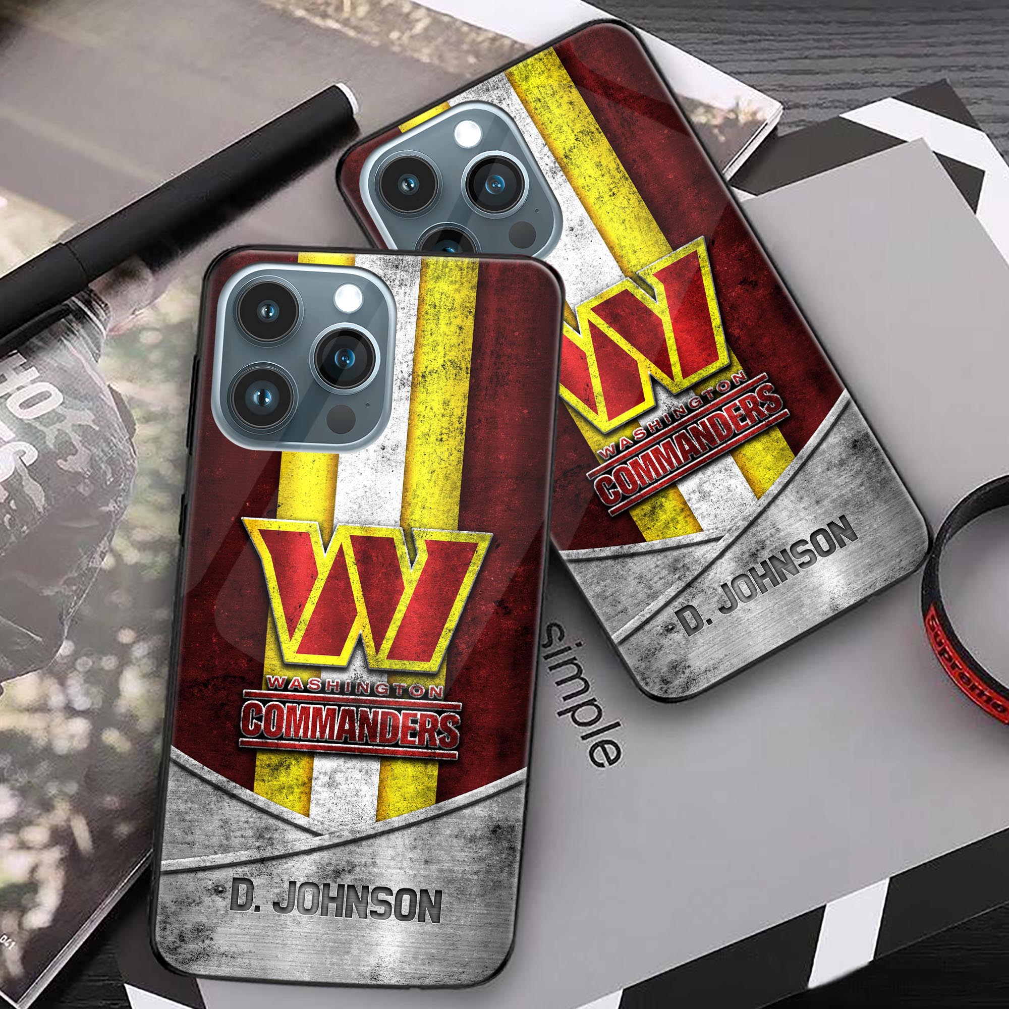 Alternative view of Washington Commanders Phonecase Personalized Your Name 2024 Versions, Sport Phoncase Accessory, Sport Phonecase For Fan, Fan Gifts EHIVM-52373