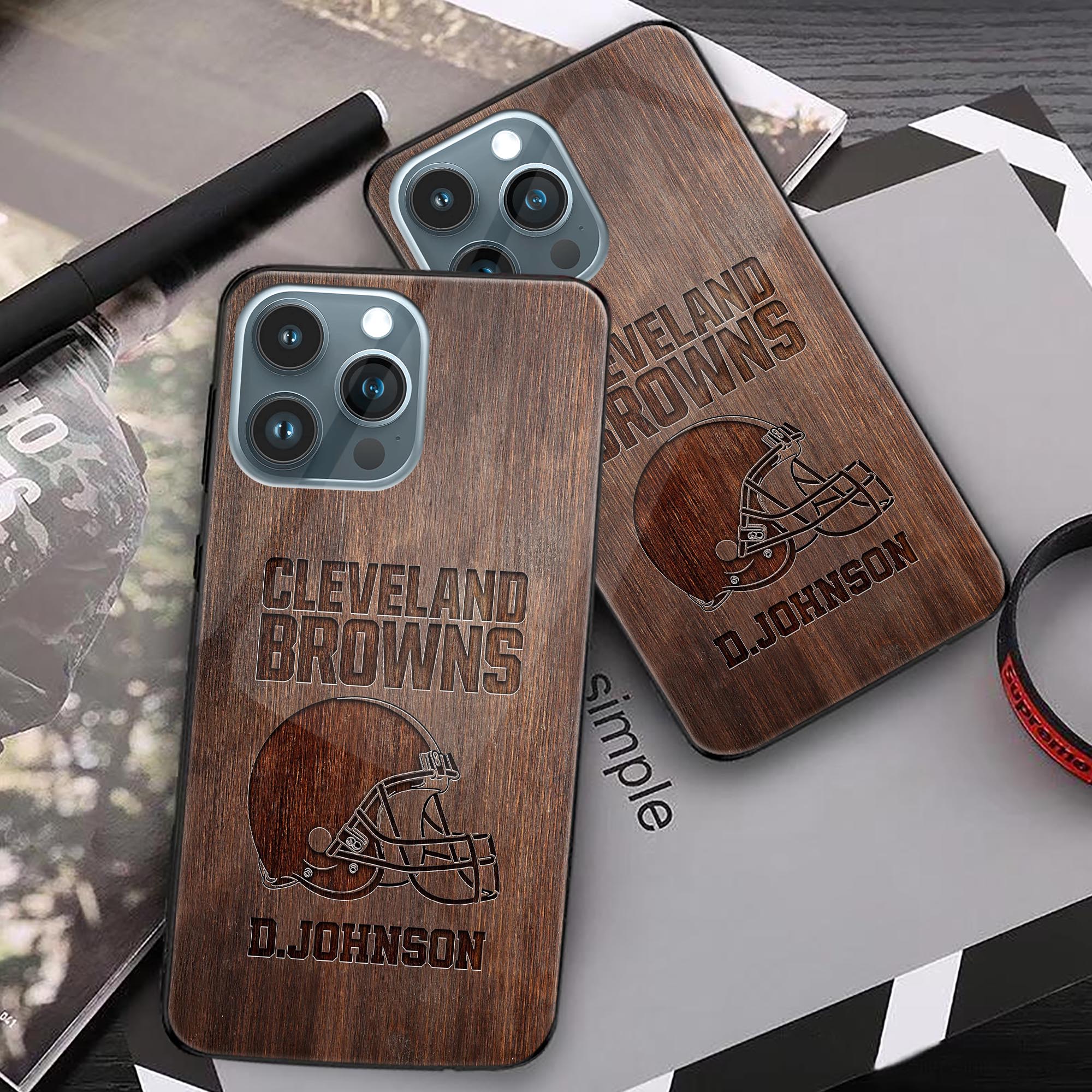 Alternative view of Cleveland Browns Phonecase Personalized Your Name 2024 Versions, Sport Phonecase Accessory, Sport Phonecase For Fan, Sport Gifts EHIVM-52389