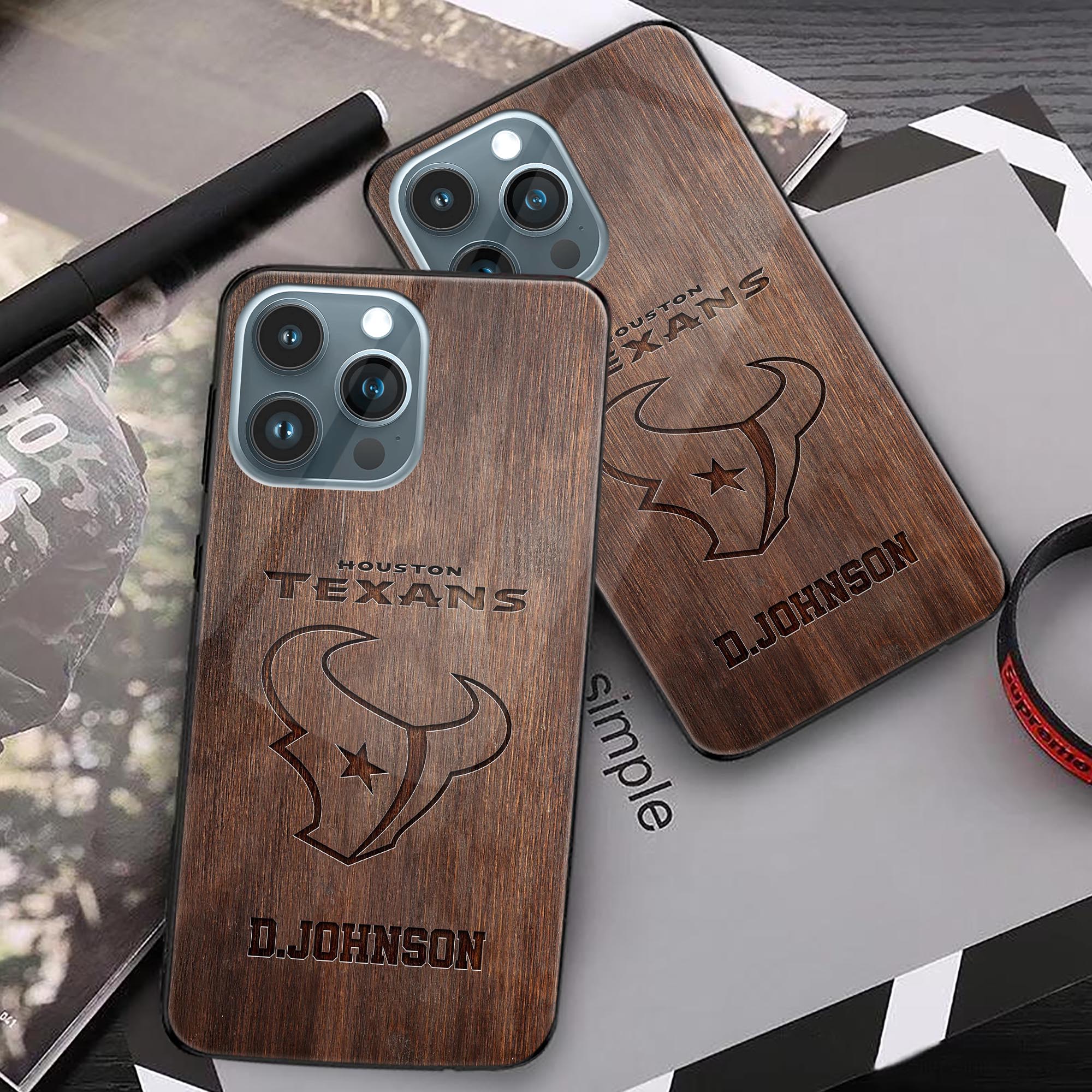 Alternative view of Houston Texans Phonecase Personalized Your Name 2024 Versions, Sport Phonecase Accessory, Sport Phonecase For Fan, Sport Gifts EHIVM-52389