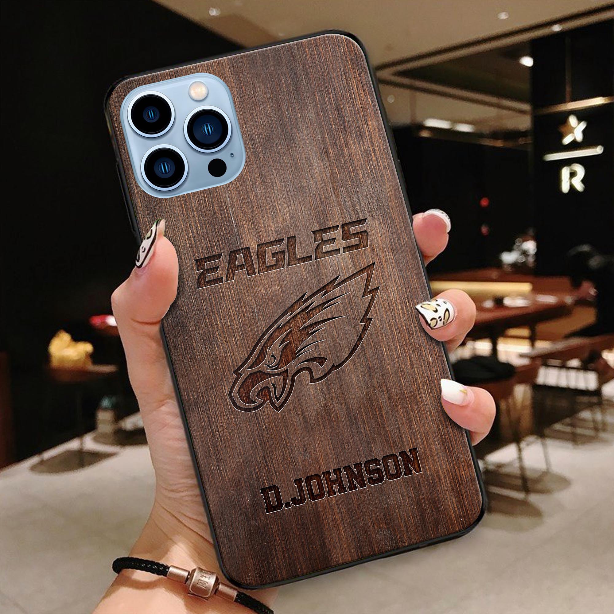 Philadelphia Eagles Phonecase Personalized Your Name 2024 Versions, Sport Phonecase Accessory, Sport Phonecase For Fan, Sport Gifts EHIVM-52389