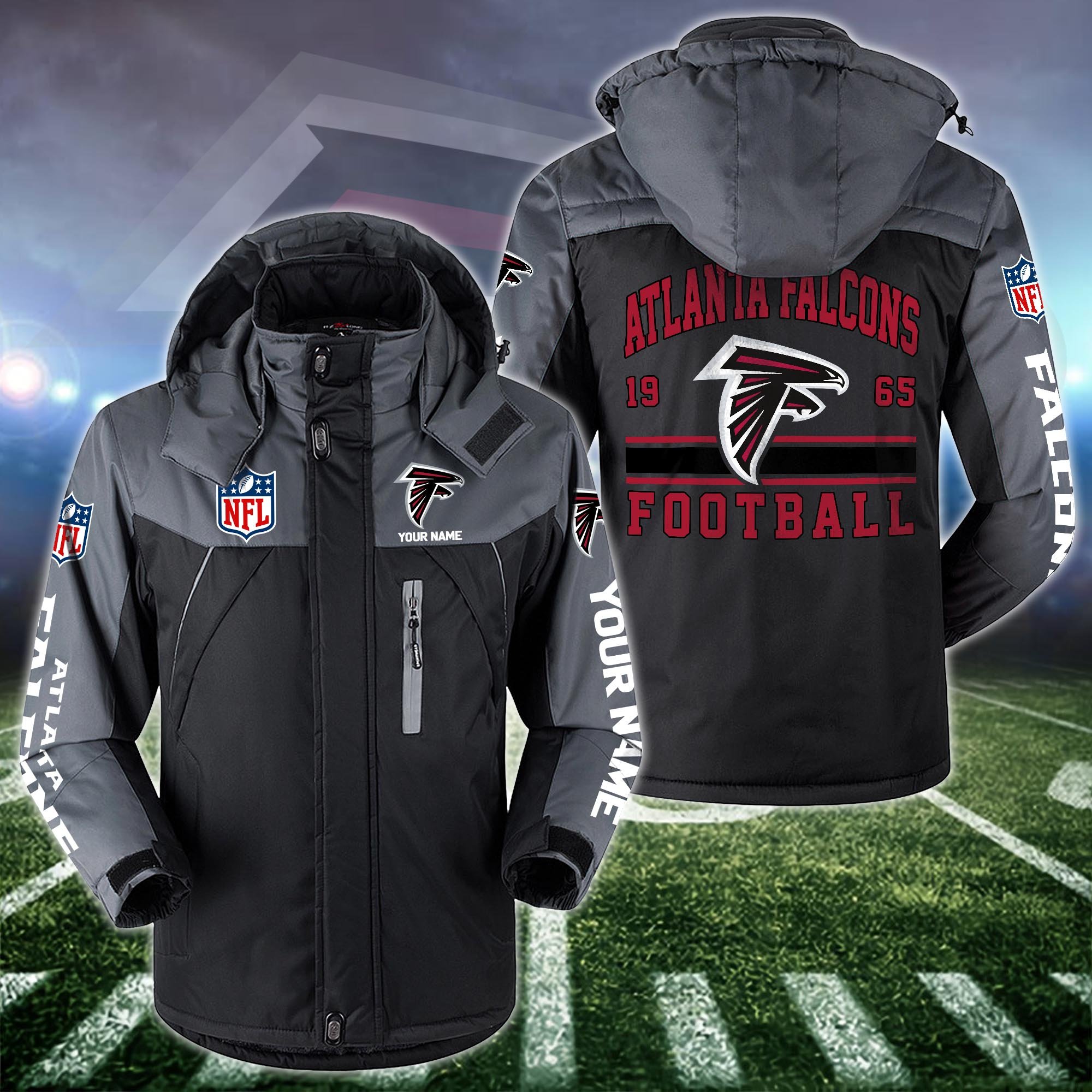 Atlanta Falcons Windbraker Jacket Custom Your Name 2024 Versions, Sport Jacket, FootBall Fan Gifts EHIVM-53332