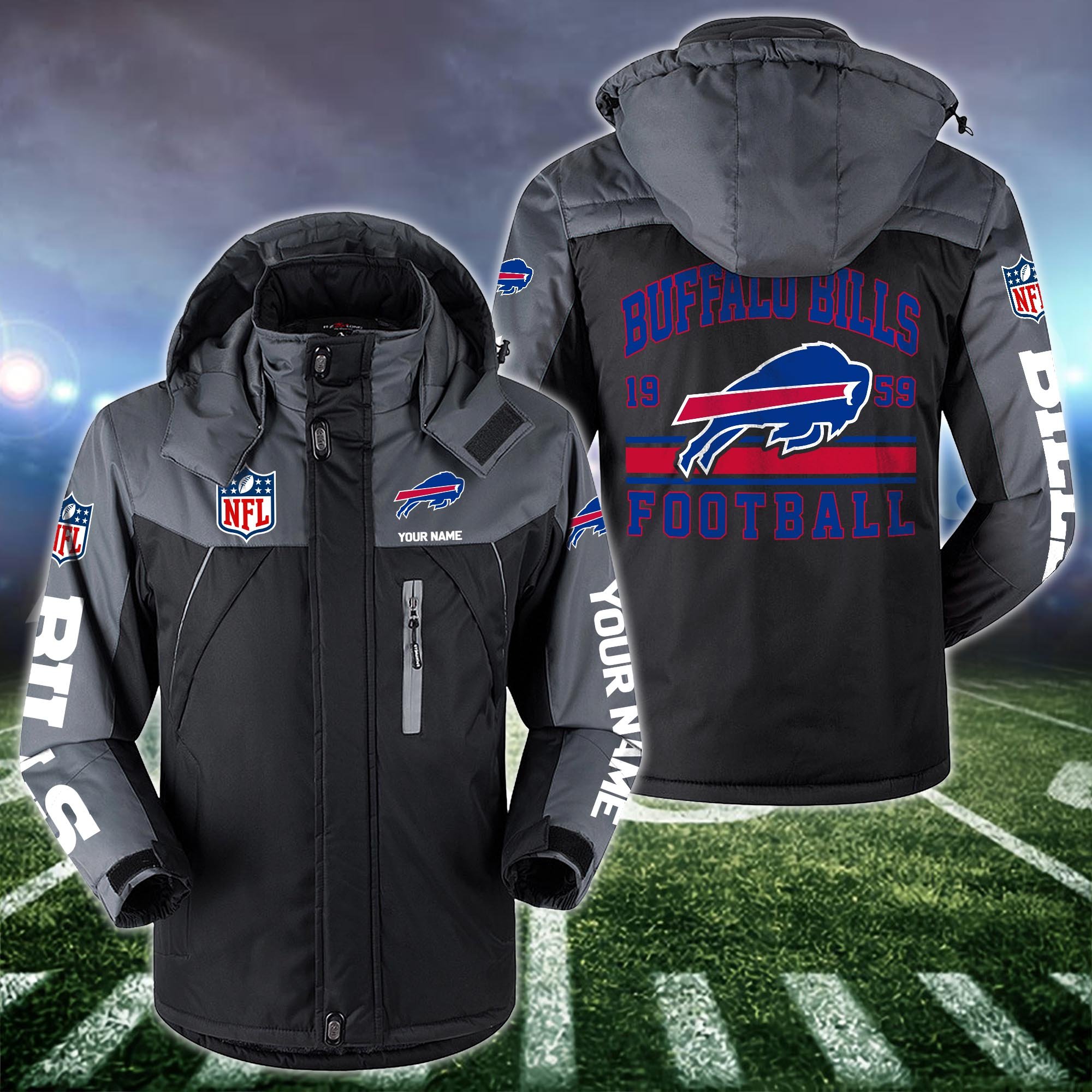 Buffalo Bills Windbraker Jacket Custom Your Name 2024 Versions, Sport Jacket, FootBall Fan Gifts EHIVM-53332