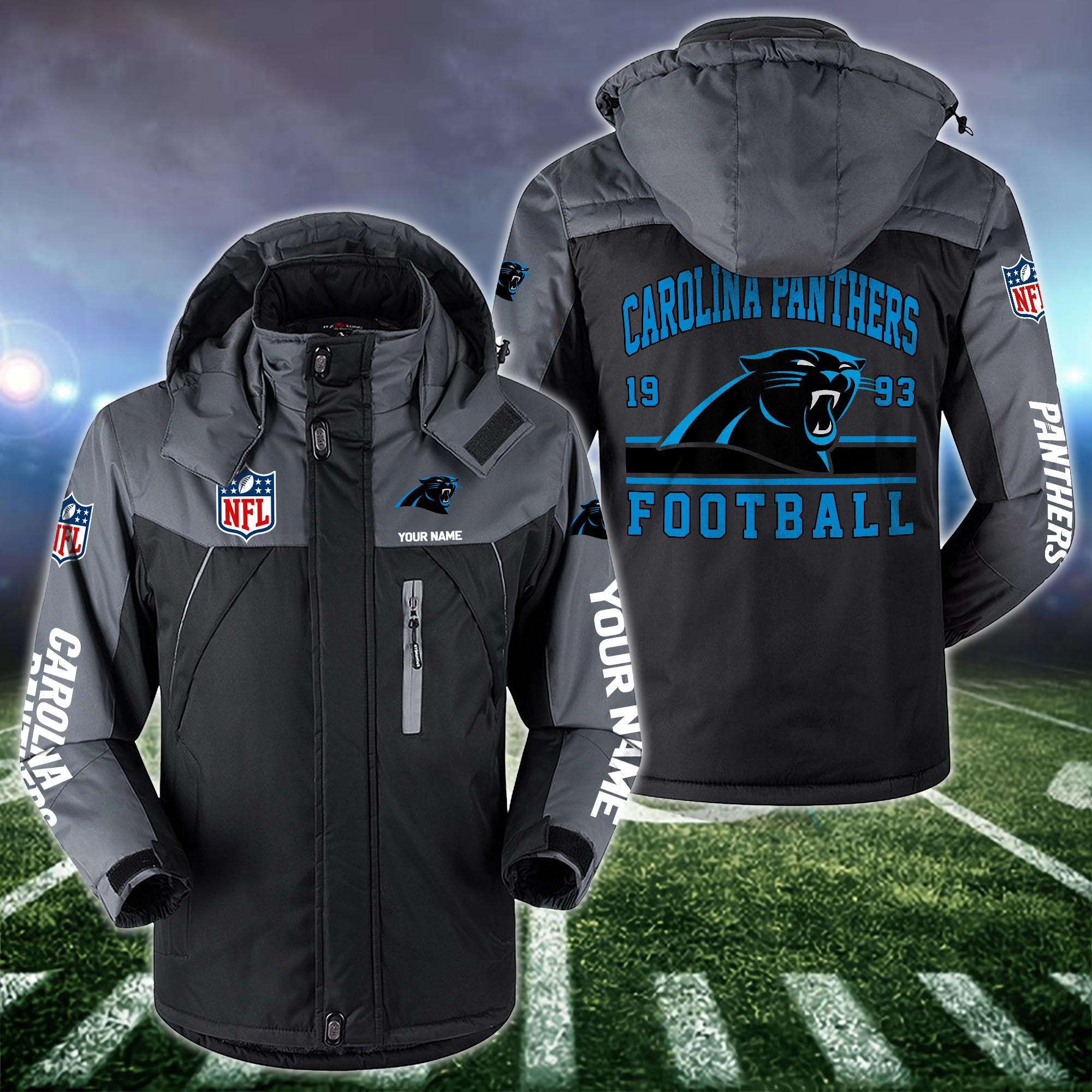 Carolina Panthers Windbraker Jacket Custom Your Name 2024 Versions, Sport Jacket, FootBall Fan Gifts EHIVM-53332