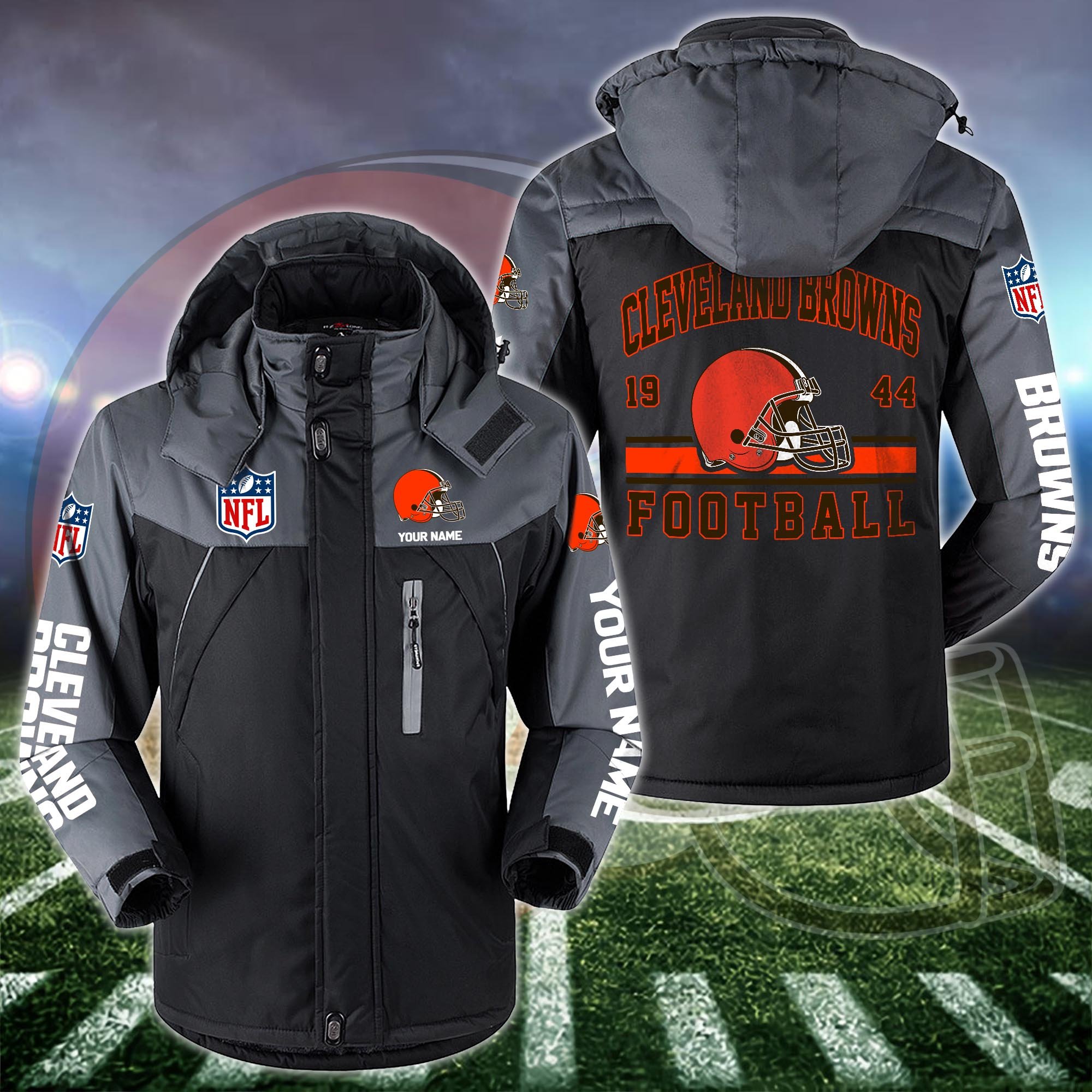 Cleveland Browns Windbraker Jacket Custom Your Name 2024 Versions, Sport Jacket, FootBall Fan Gifts EHIVM-53332