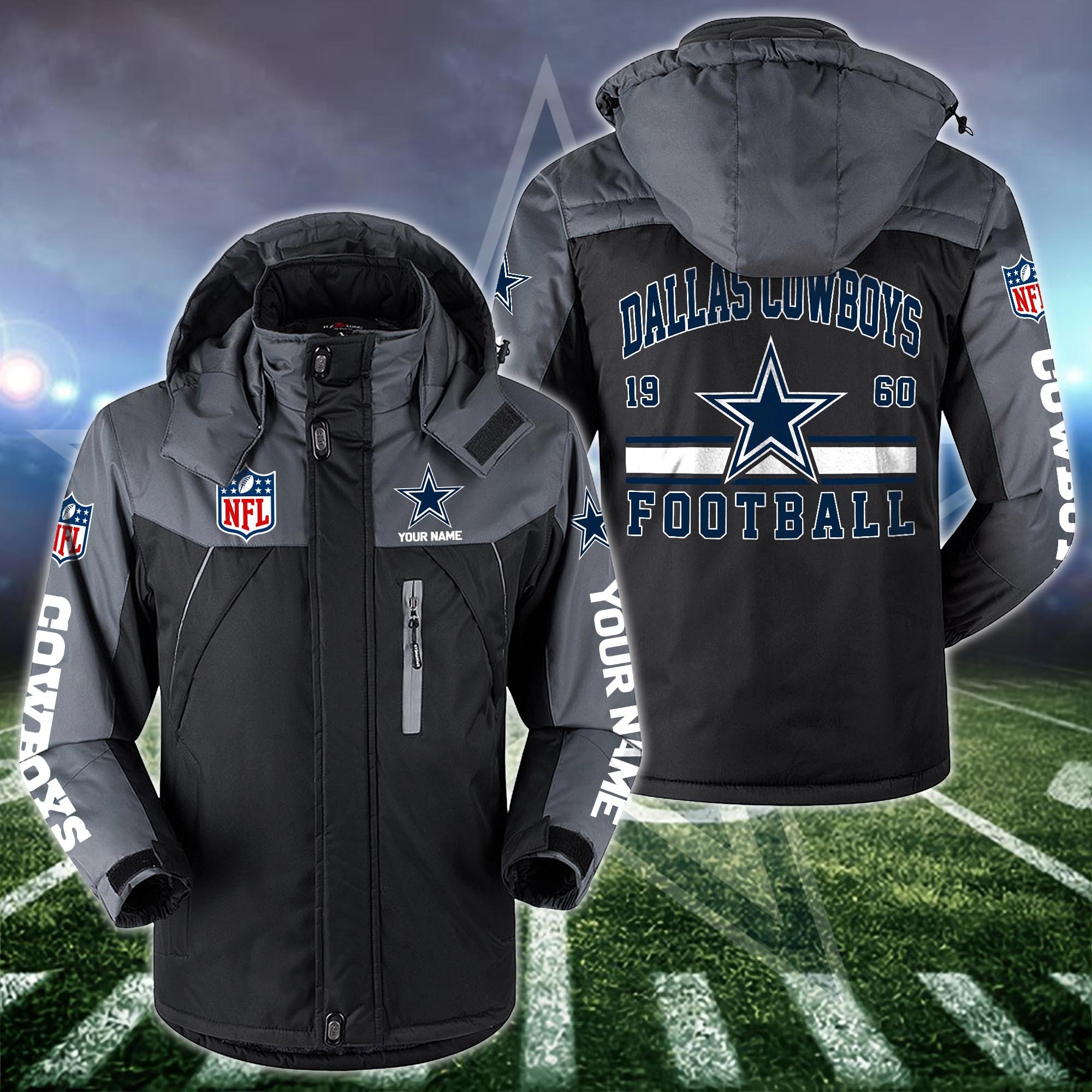 Dallas Cowboys Windbraker Jacket Custom Your Name 2024 Versions, Sport Jacket, FootBall Fan Gifts EHIVM-53332